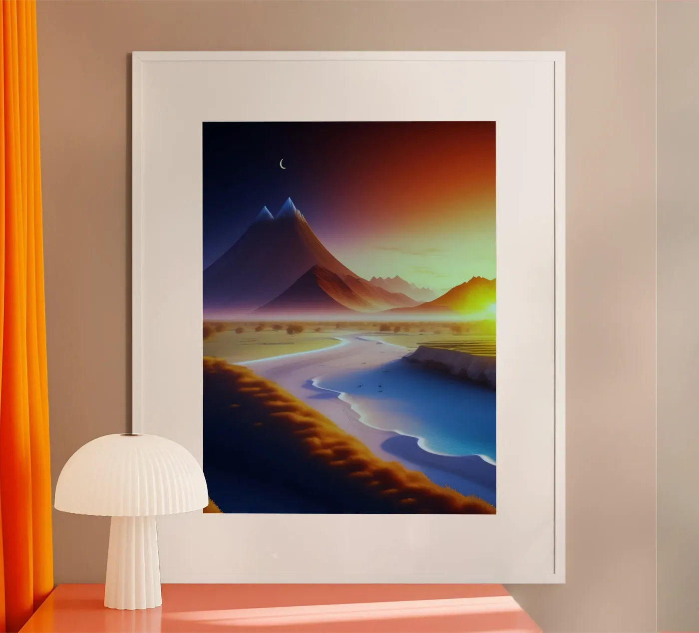 beach cliffs poster by Histrol