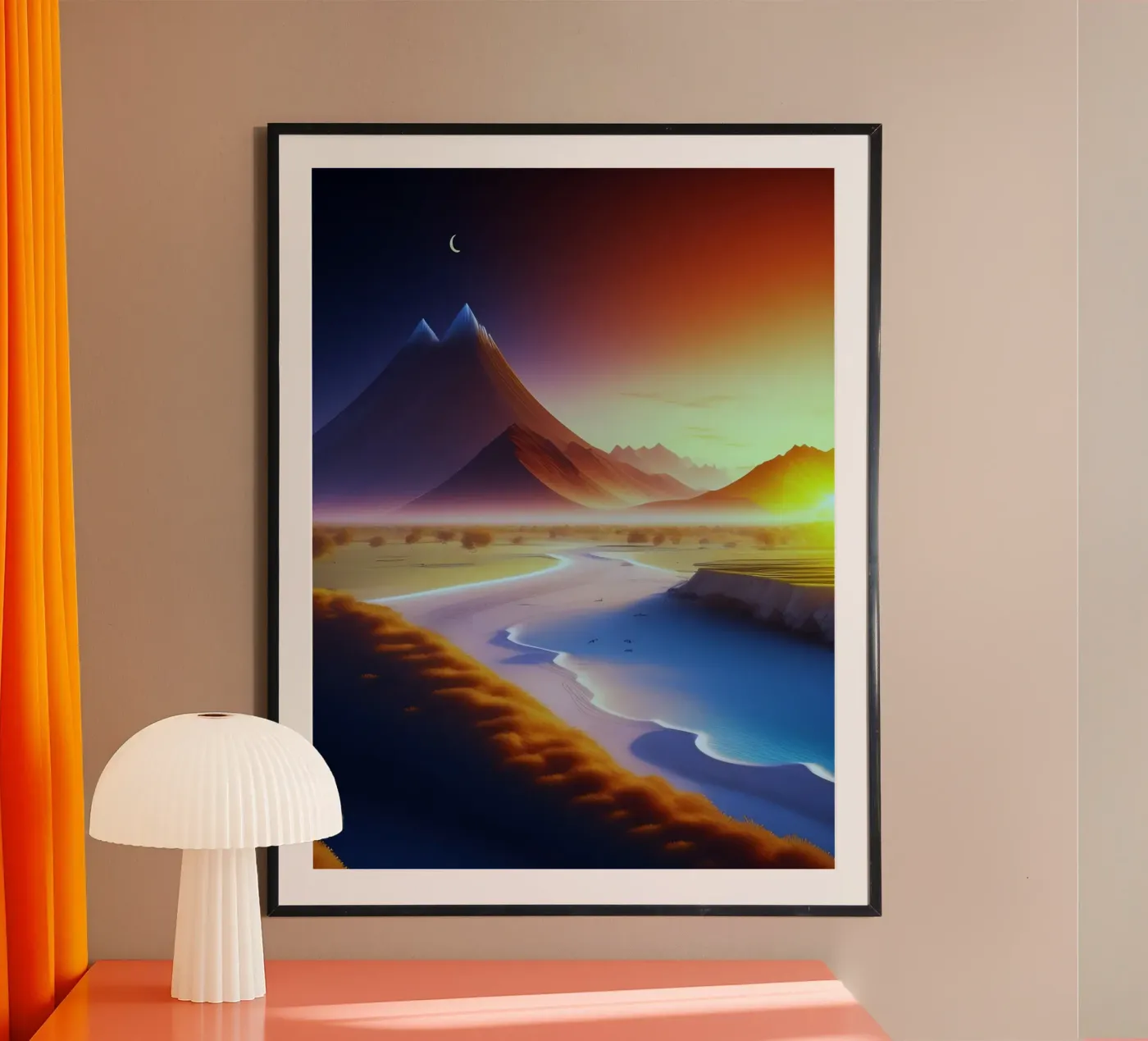 beach cliffs poster by Histrol