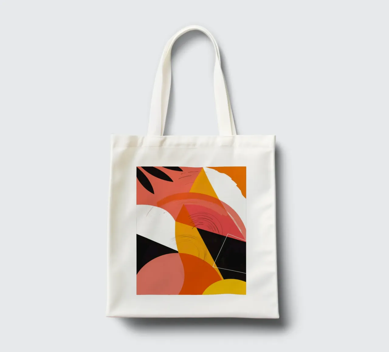 Abstrakte Flamingo-Form Jutebeutel von Bring Haven