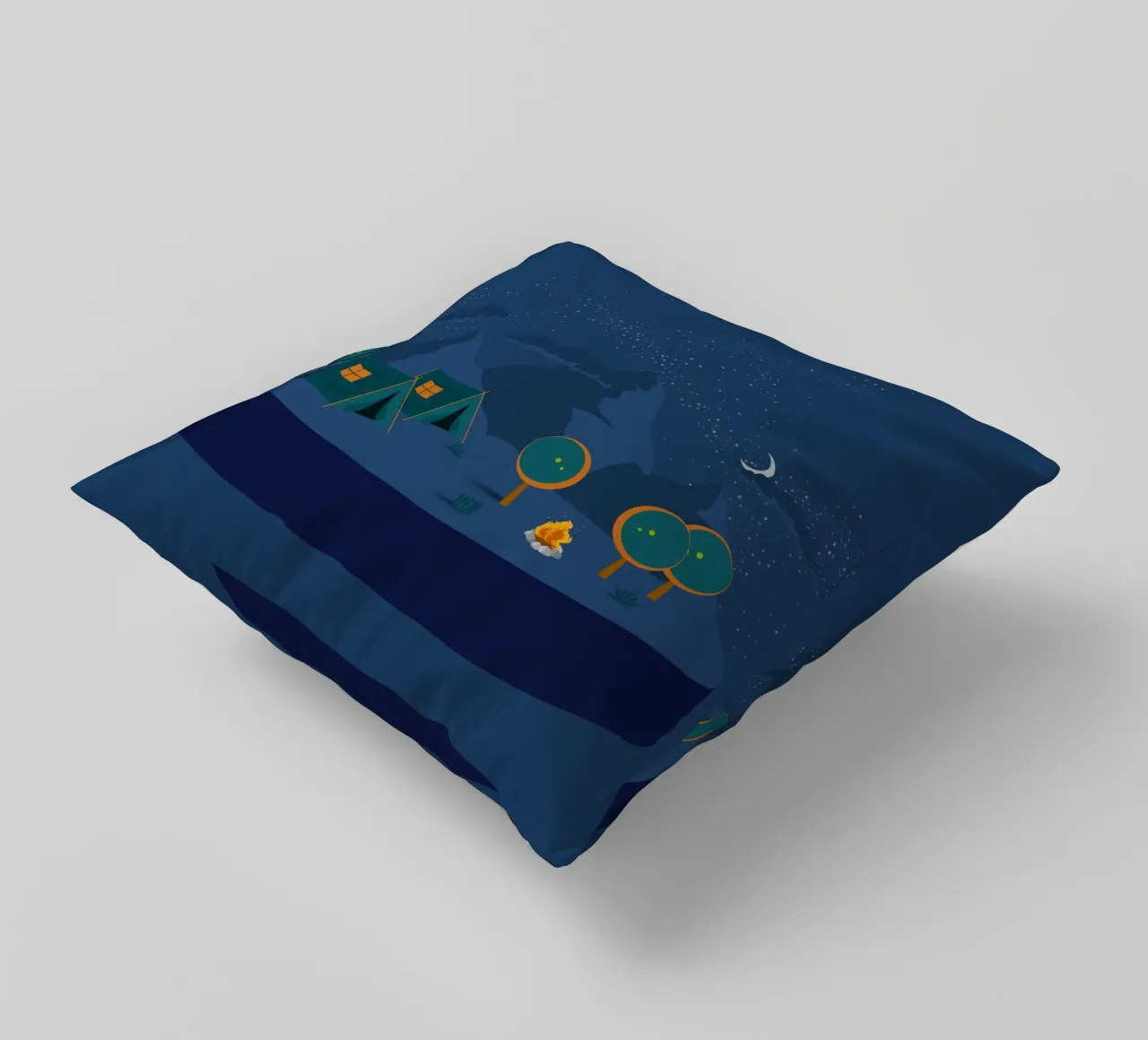 mountains outdoors decorative cushion by Histrol