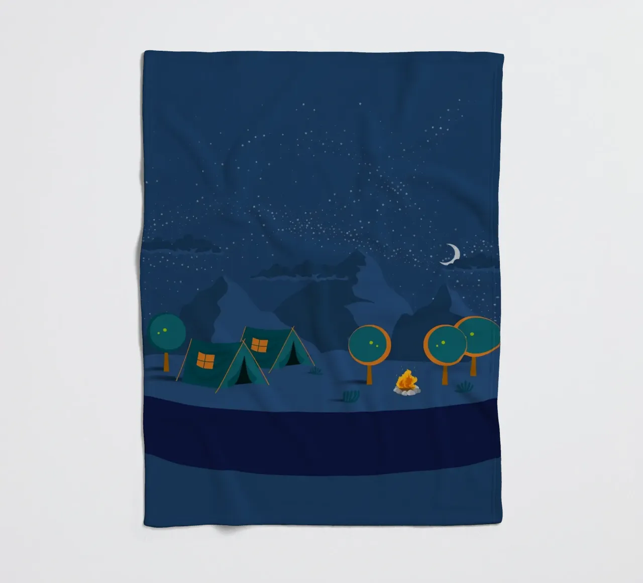 mountains outdoors fleece blanket by Histrol