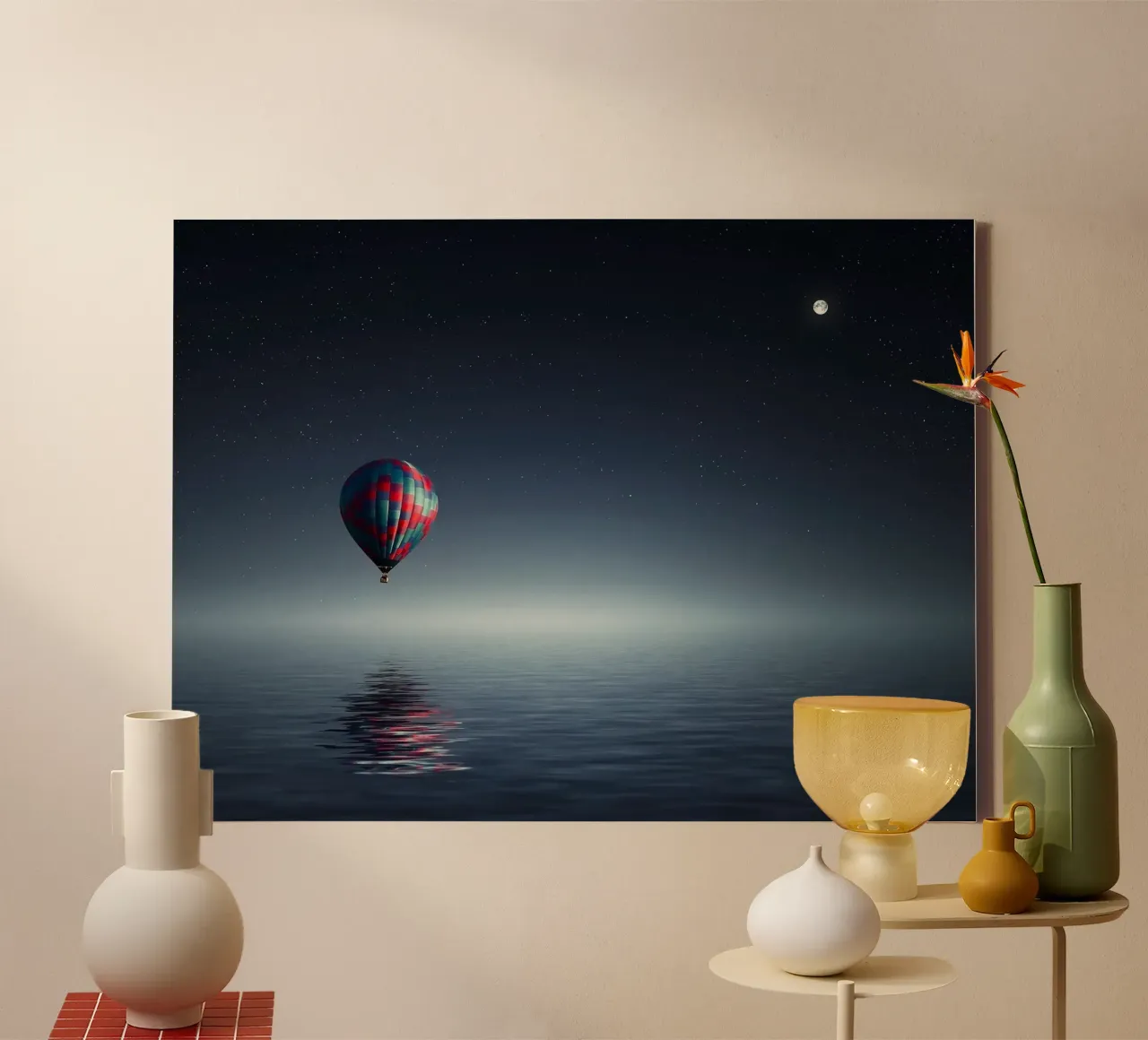 calm balloon canvas by Histrol