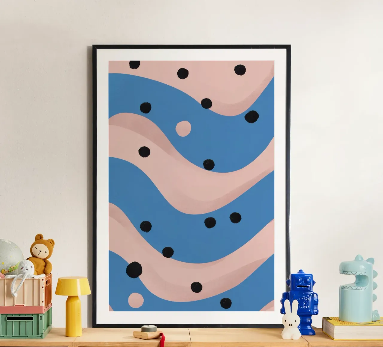 Motivo a punti giocosi poster da Lunar Valentina