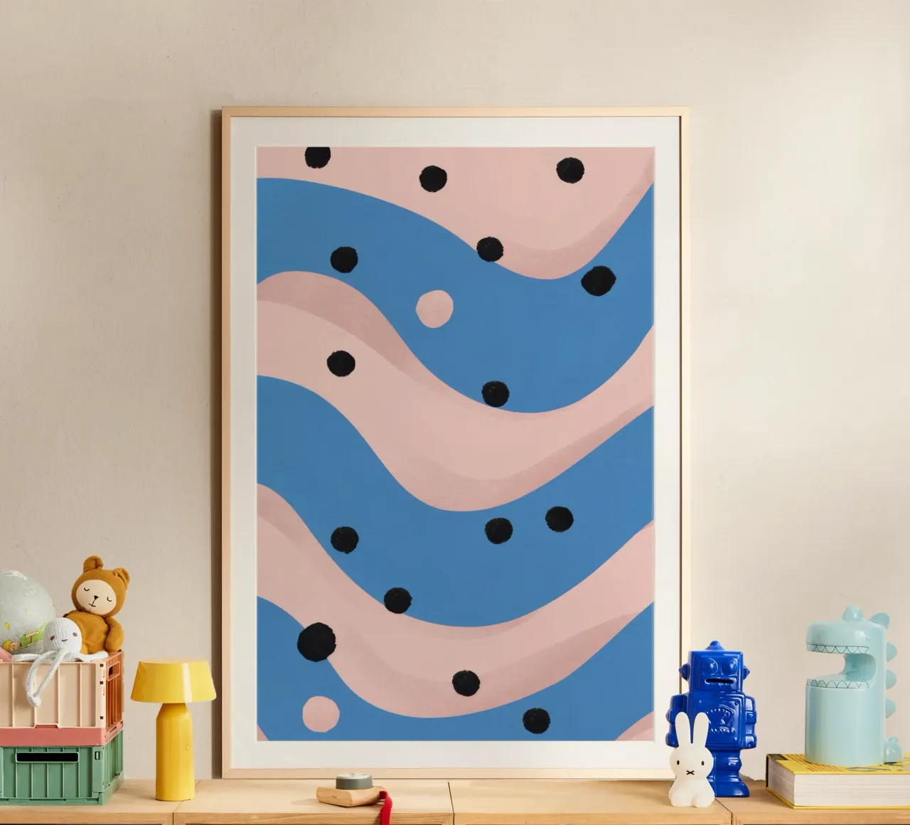 Motivo a punti giocosi poster da Lunar Valentina