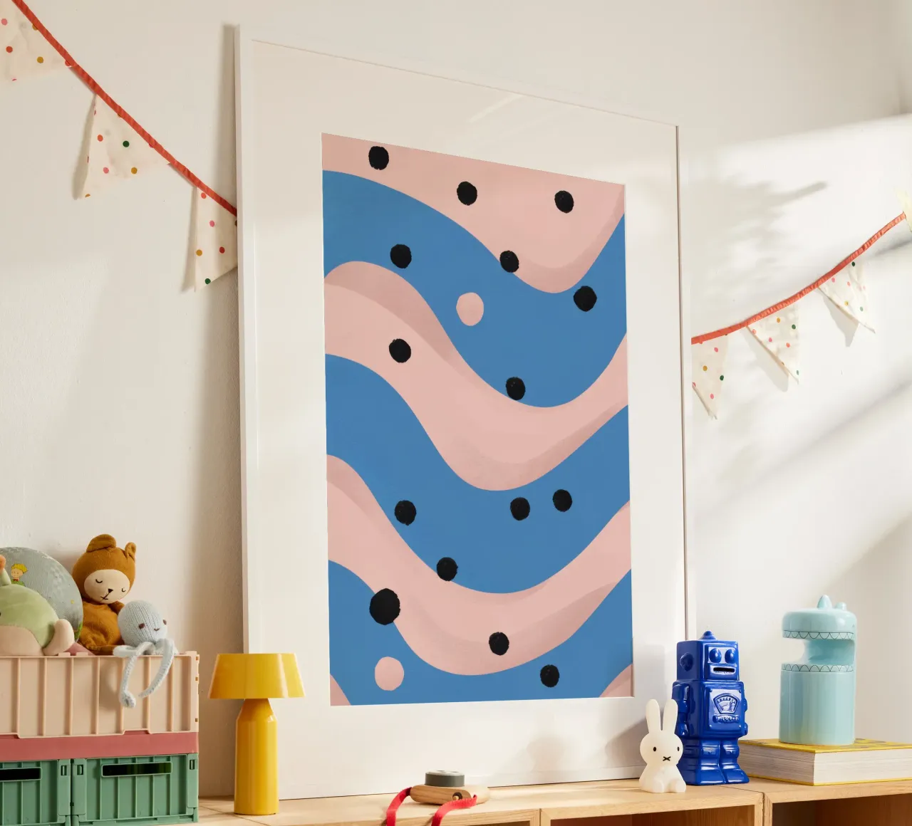 Motivo a punti giocosi poster da Lunar Valentina