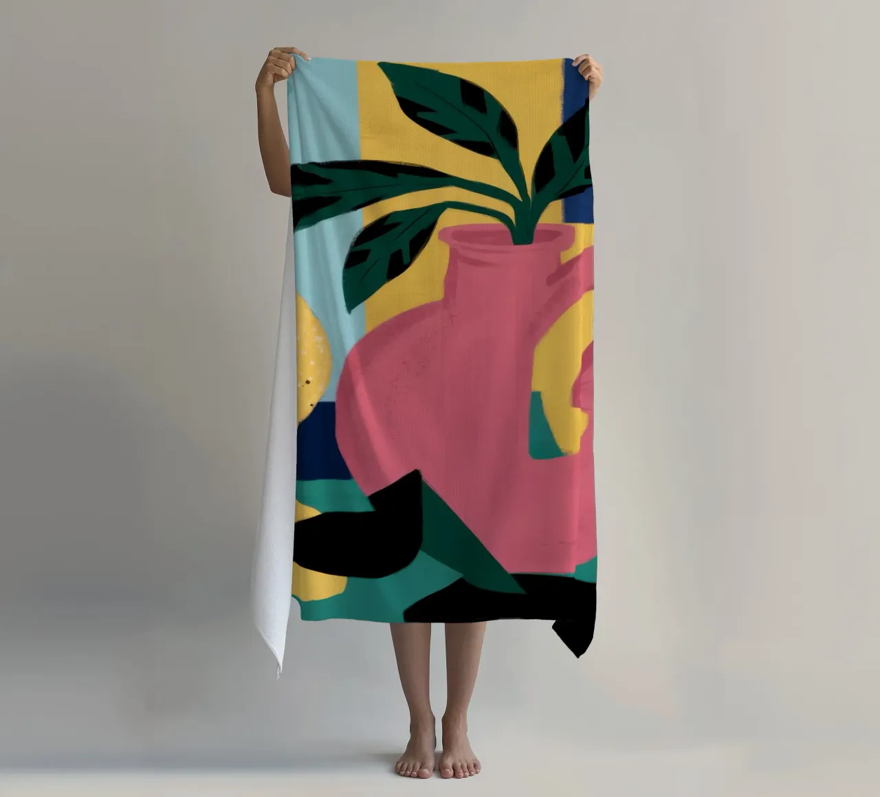 Forme giocose e strutturate telo mare da Bring Haven