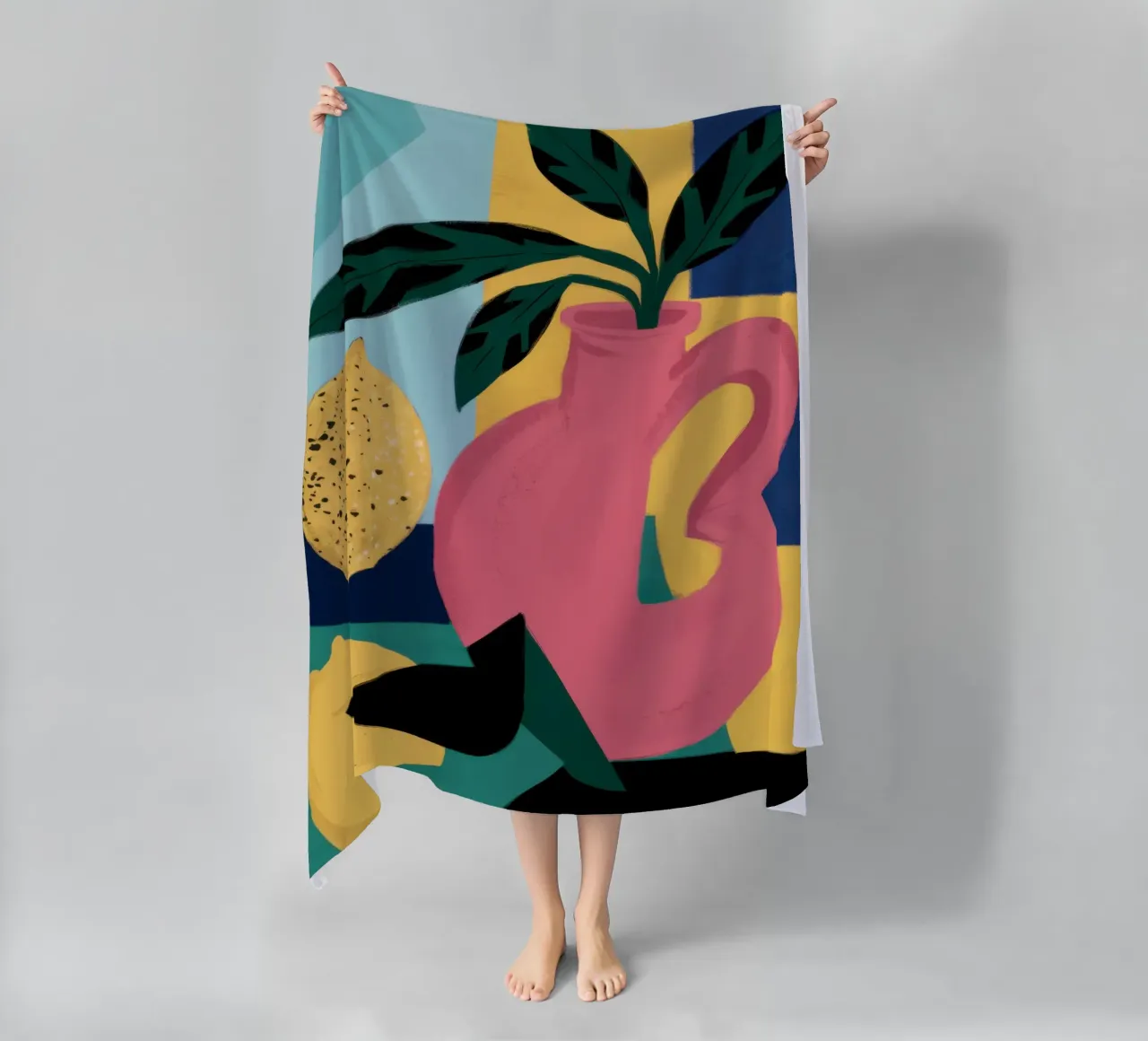 Forme giocose e strutturate telo mare da Bring Haven