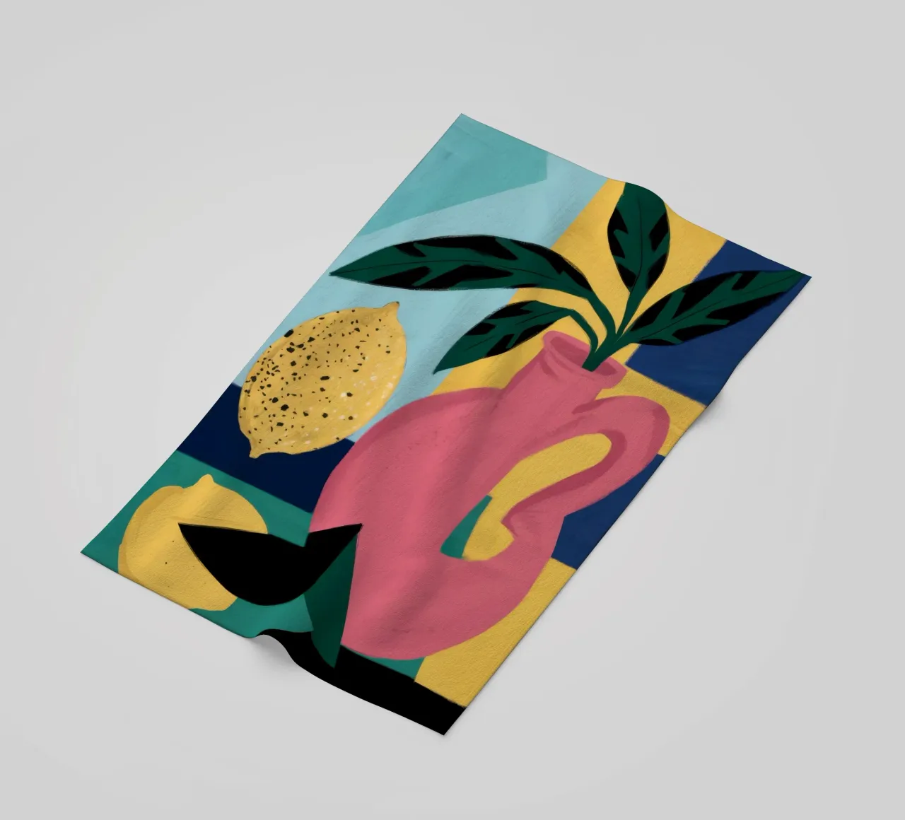 Forme giocose e strutturate telo mare da Bring Haven