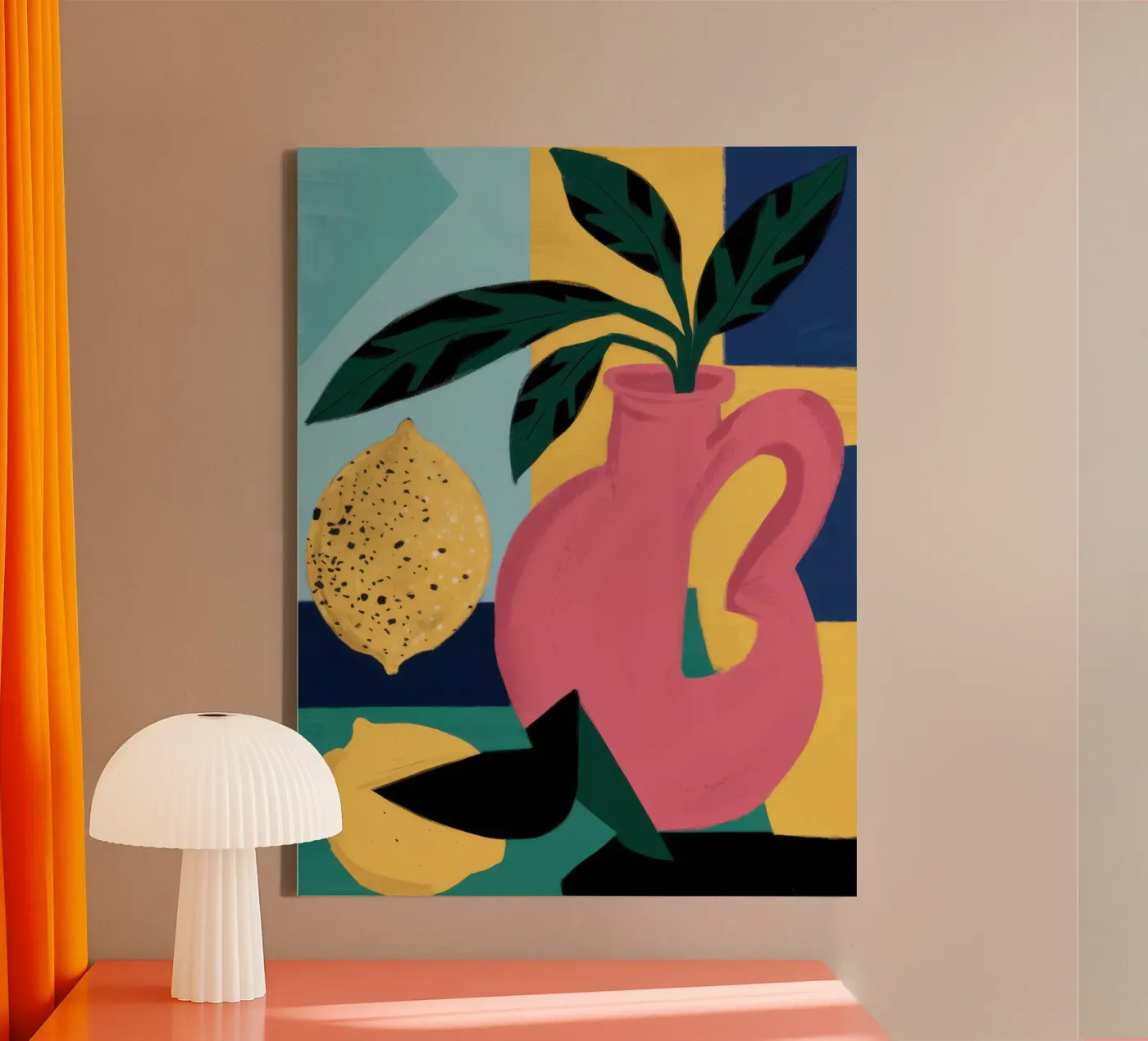 Forme giocose e strutturate tela da Bring Haven