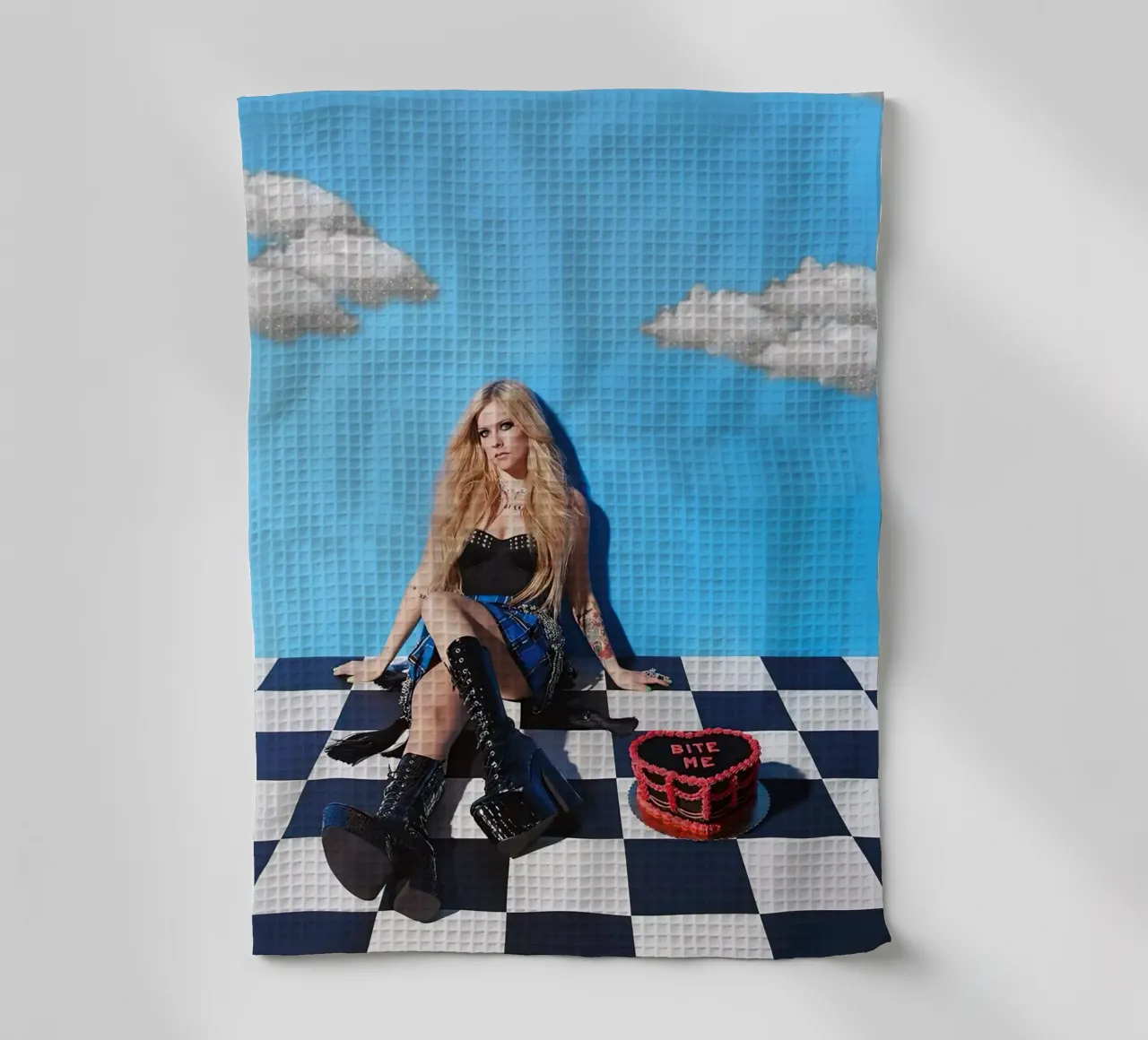 Avril Lavigne canovaccio da cucina da Musadad Shop
