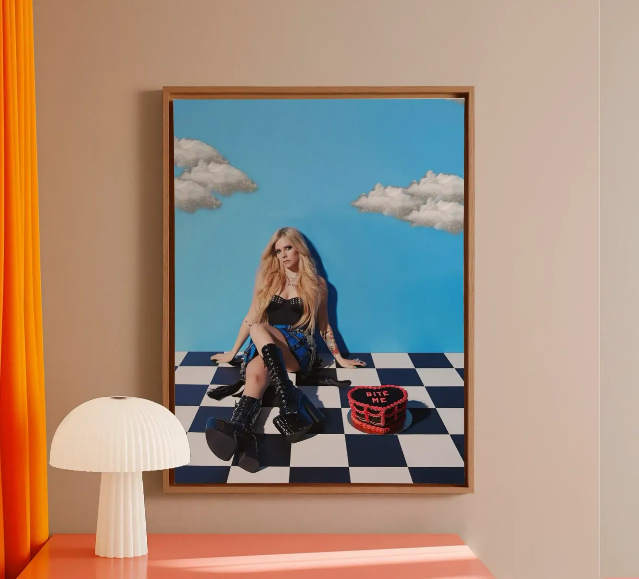 Avril Lavigne tela con Cornice a cassetta da Musadad Shop