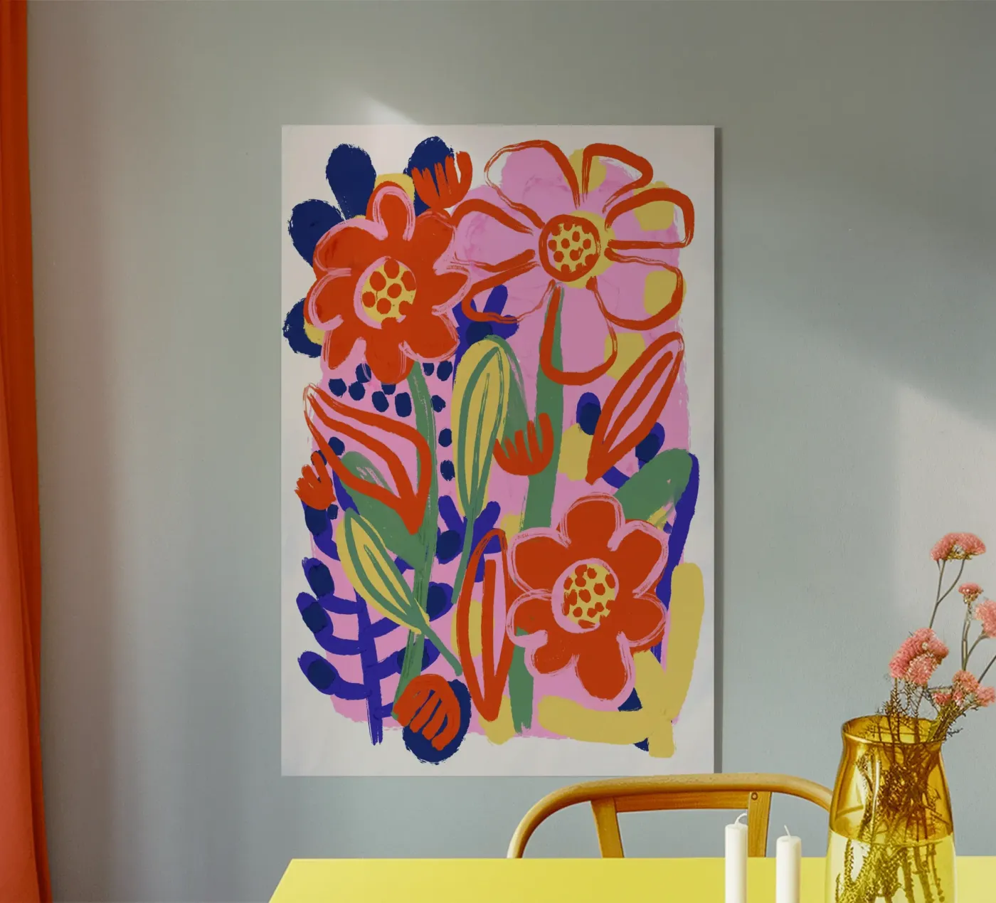 Summer Flowers Acryl-Glas von treechild