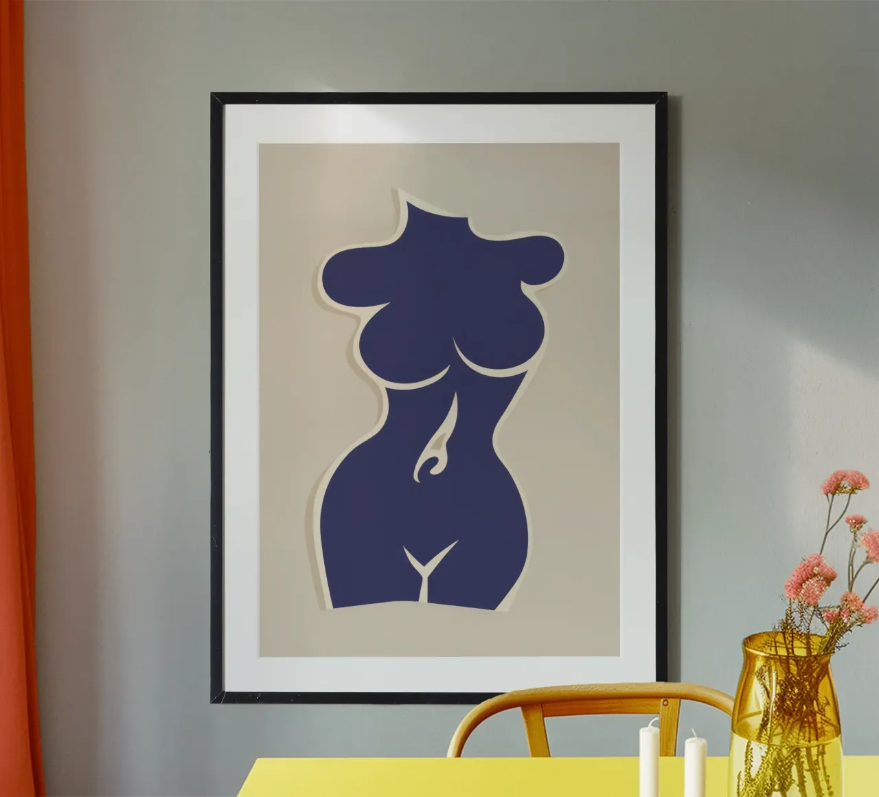 Forma femminile elegante poster da Lunar Valentina