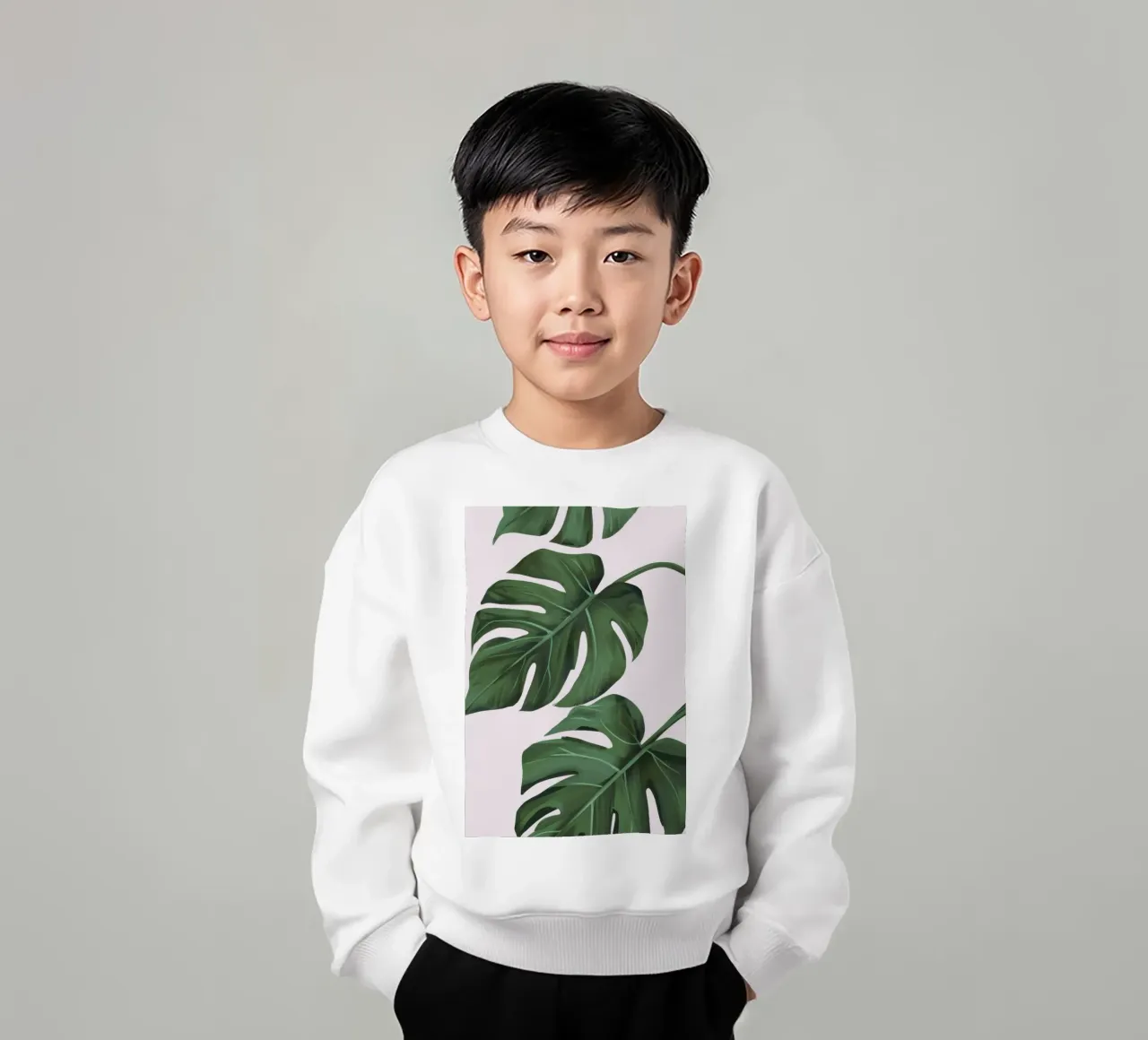 Foglie rigogliose di Monstera felpa bambino da Frosh Pallete