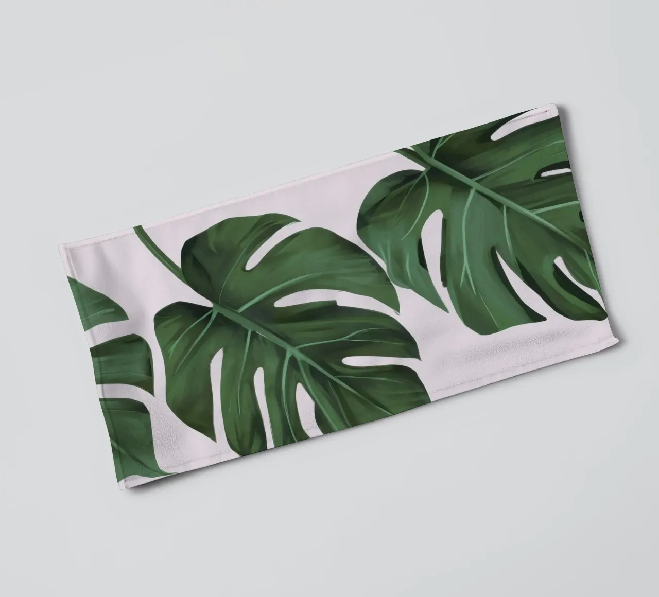 Foglie rigogliose di Monstera asciugamano da bagno da Frosh Pallete