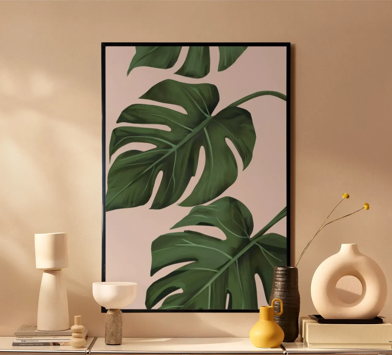 Foglie rigogliose di Monstera carta hahnemühle da Frosh Pallete