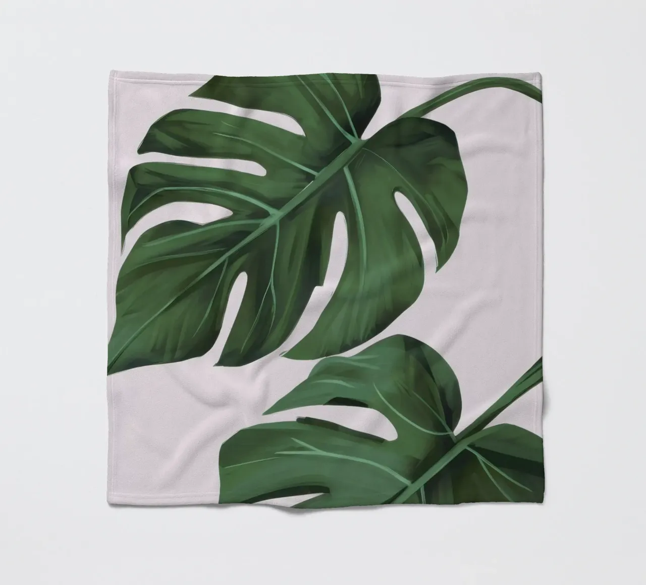 Foglie rigogliose di Monstera coperta in pile da Frosh Pallete