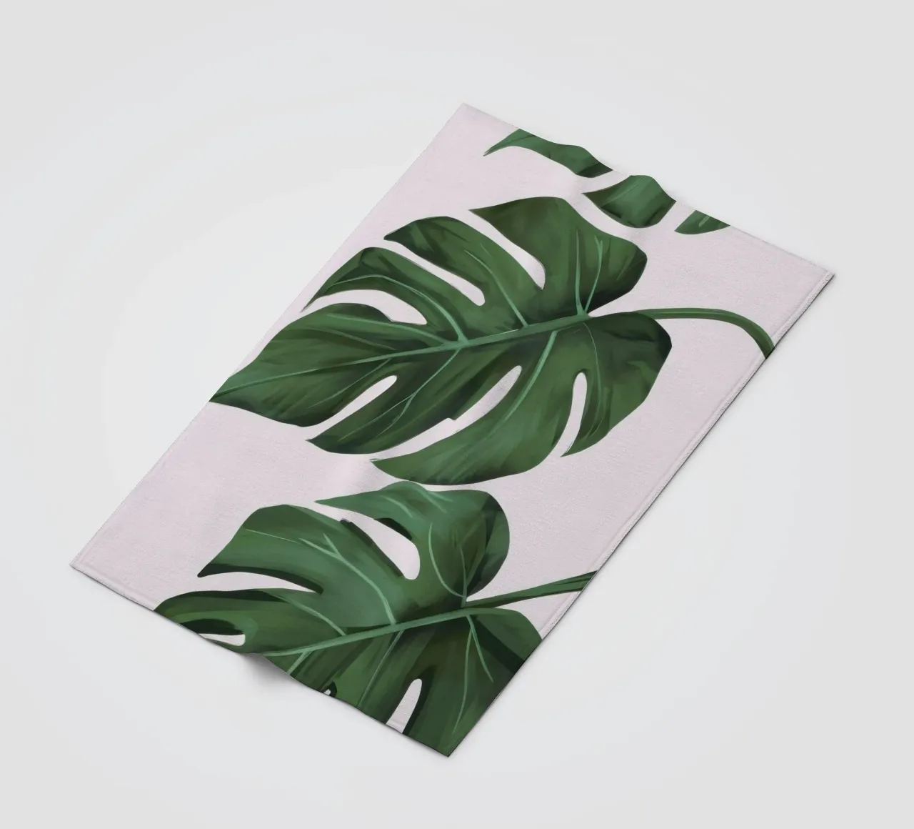 Foglie rigogliose di Monstera coperta in pile da Frosh Pallete