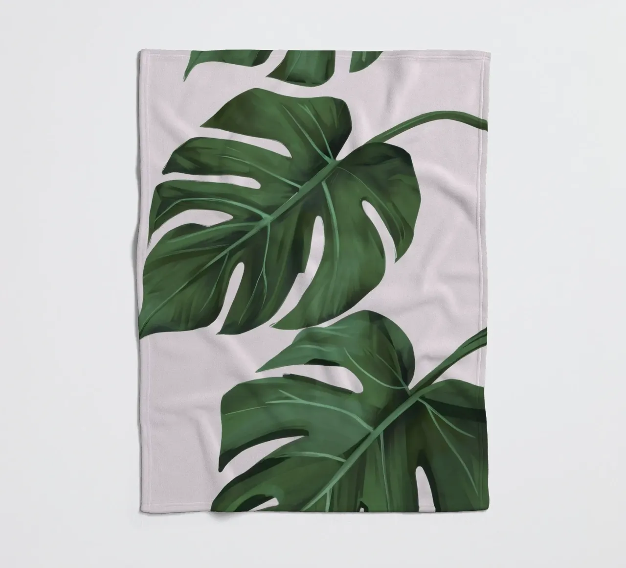 Foglie rigogliose di Monstera coperta in pile da Frosh Pallete