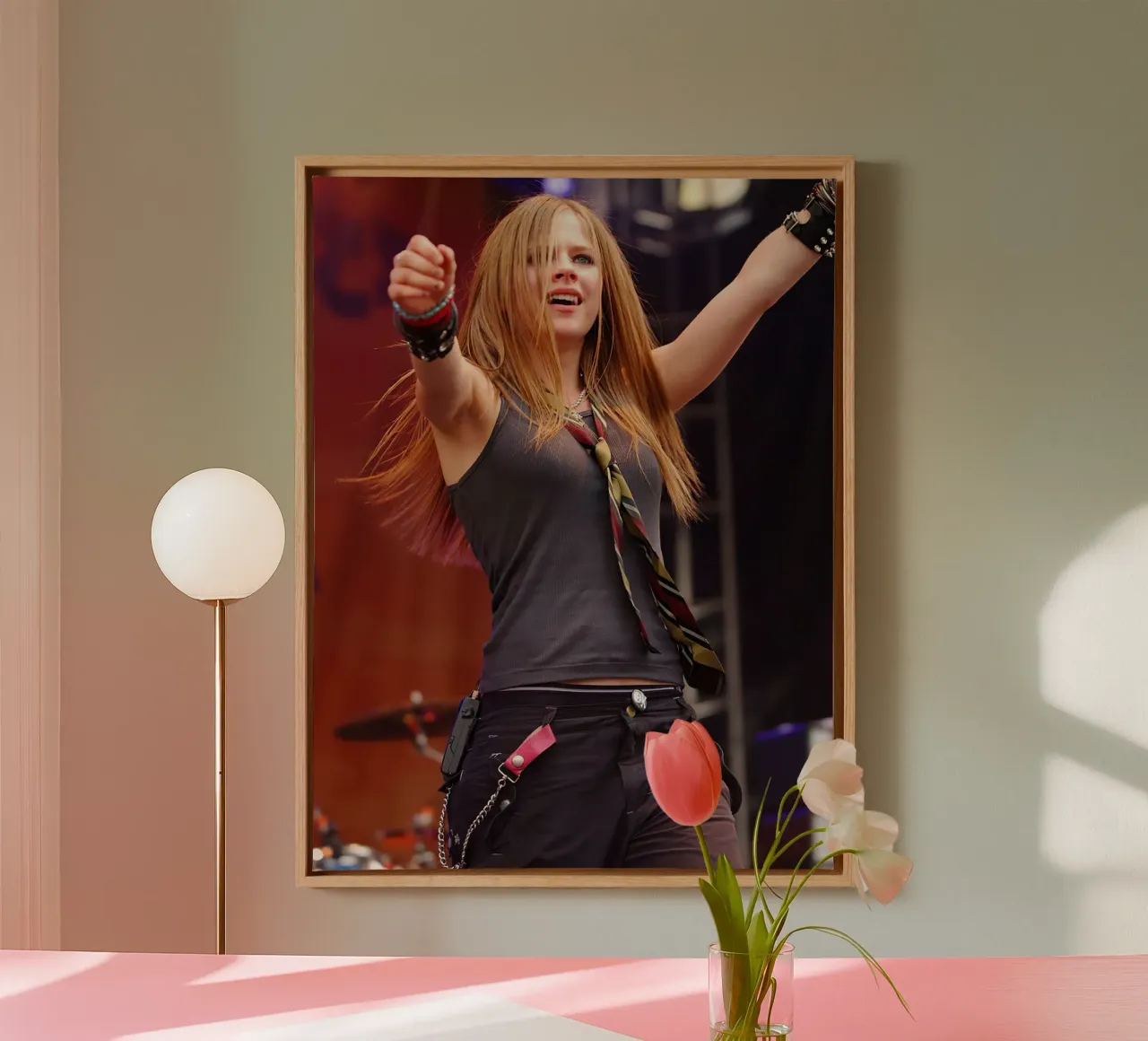 Avril Lavigne tela con Cornice a cassetta da Musadad Shop