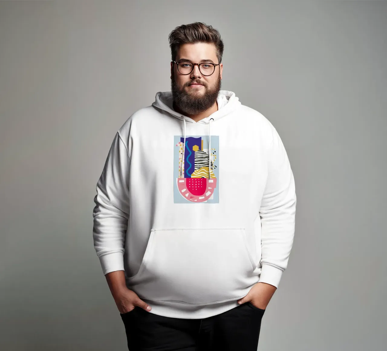 Moderna quiete astratta felpa con cappuccio da Frosh Pallete