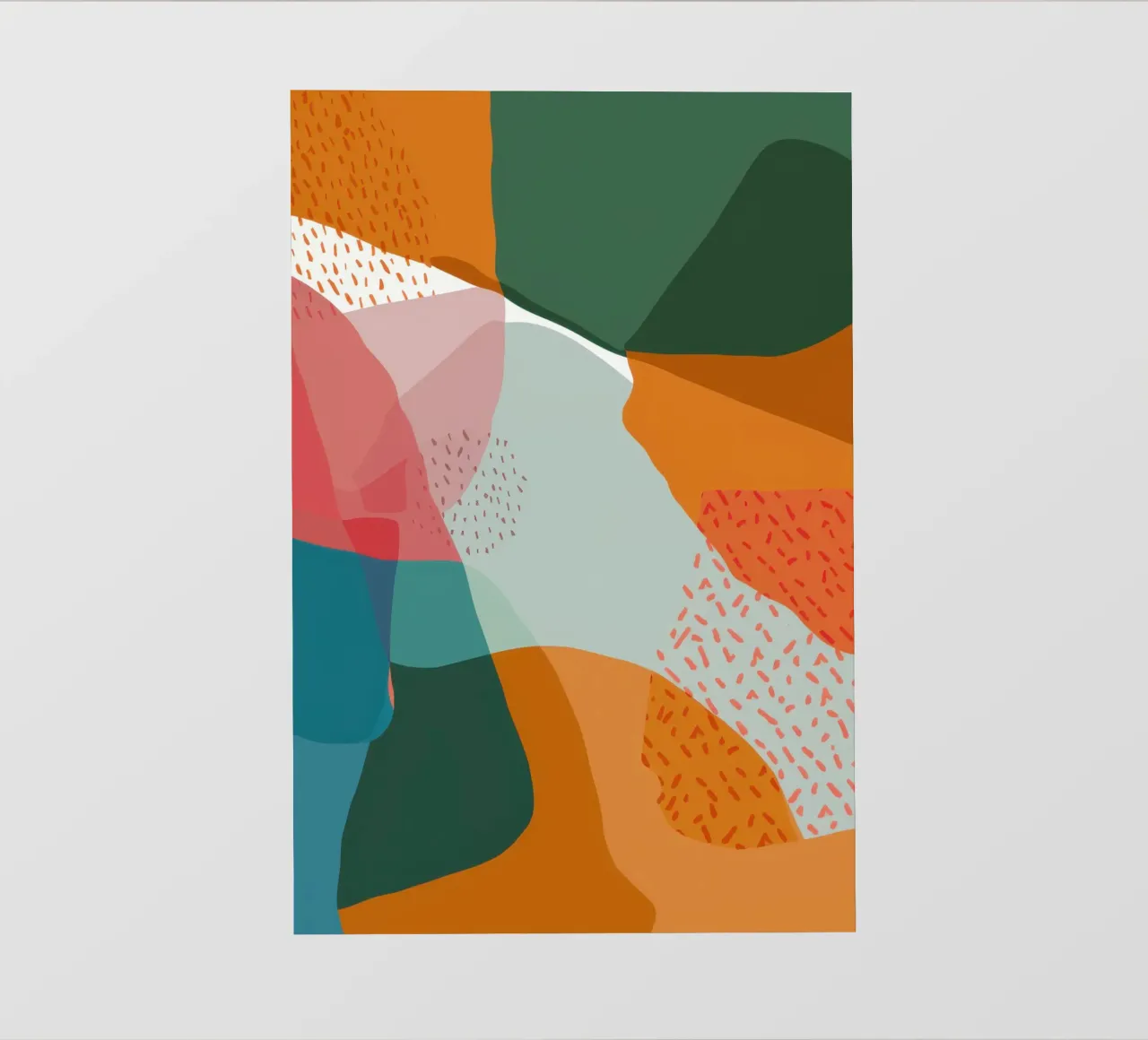 Gelaagd Texturaal Abstract pvc-zeil van Bring Haven