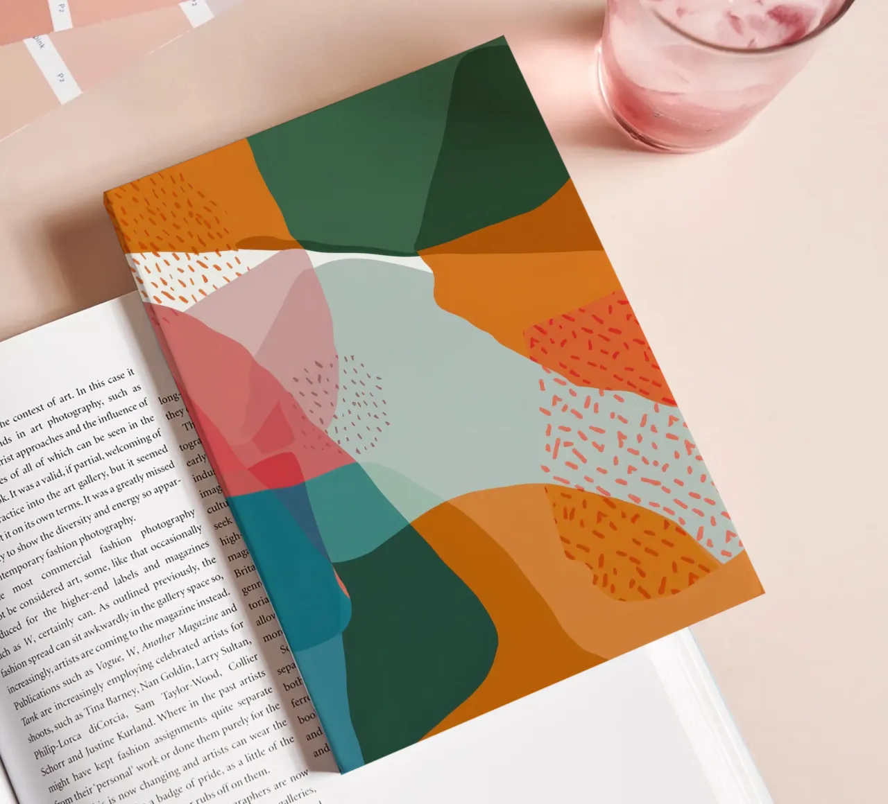 Layered Textural Abstract notebook by Bring Haven