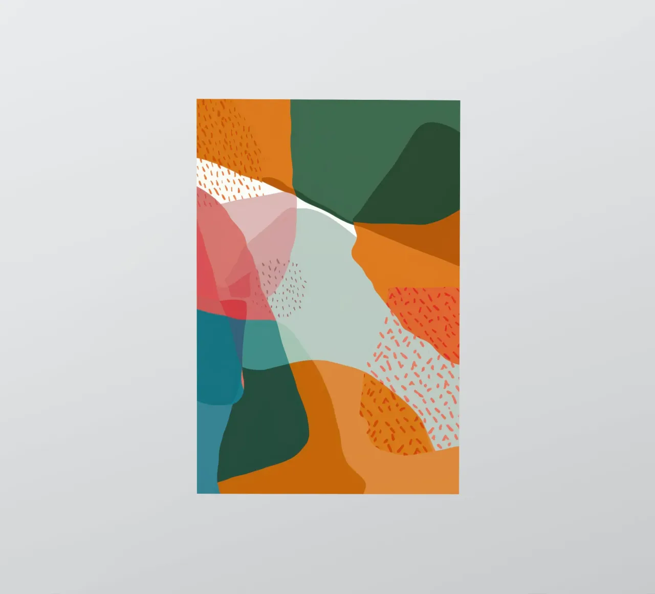 Gelaagd Texturaal Abstract sticker van Bring Haven