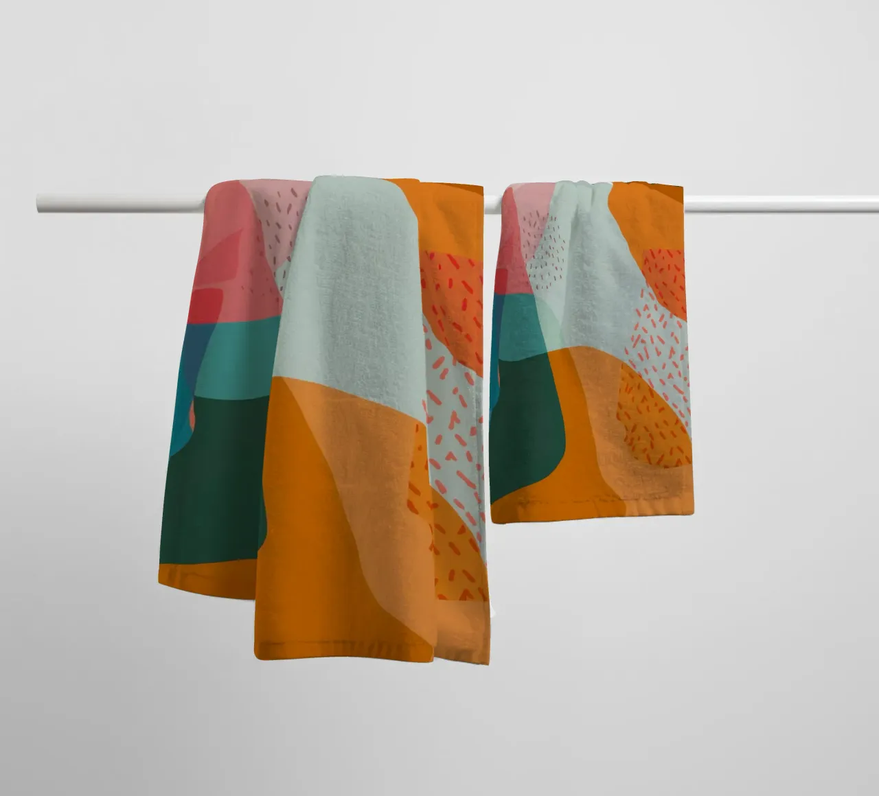 Gelaagd Texturaal Abstract badhanddoek van Bring Haven