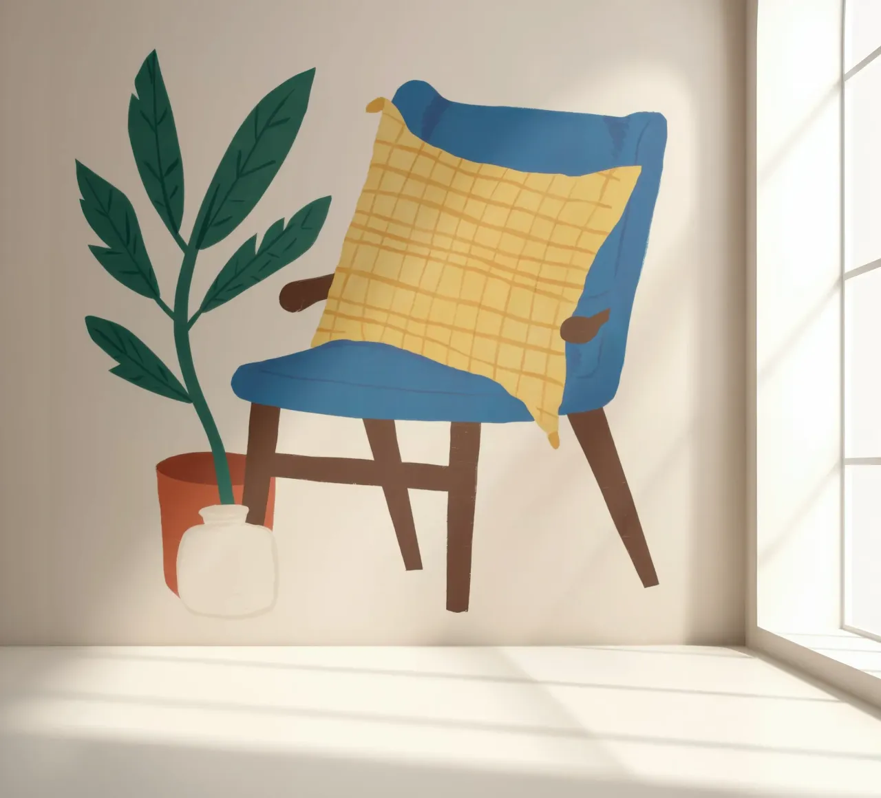 Gelassene Leseecke Fototapete von Frosh Pallete