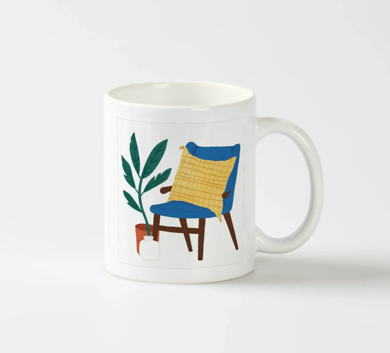 Un angolo di lettura sereno tazza in ceramica da Frosh Pallete