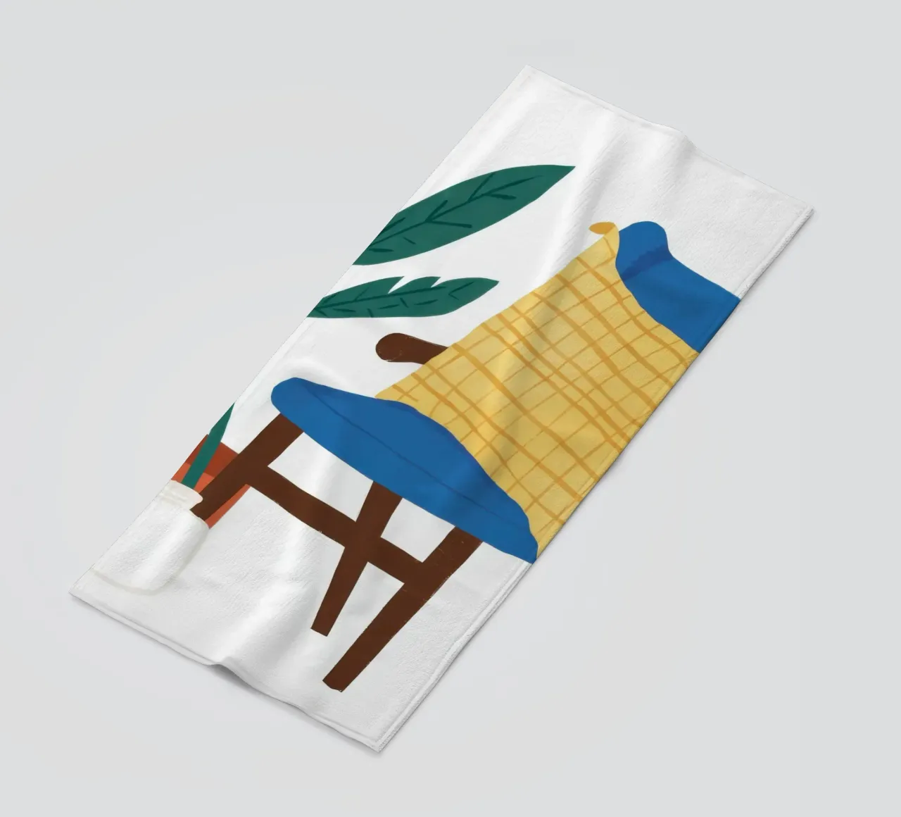 Un angolo di lettura sereno telo mare da Frosh Pallete