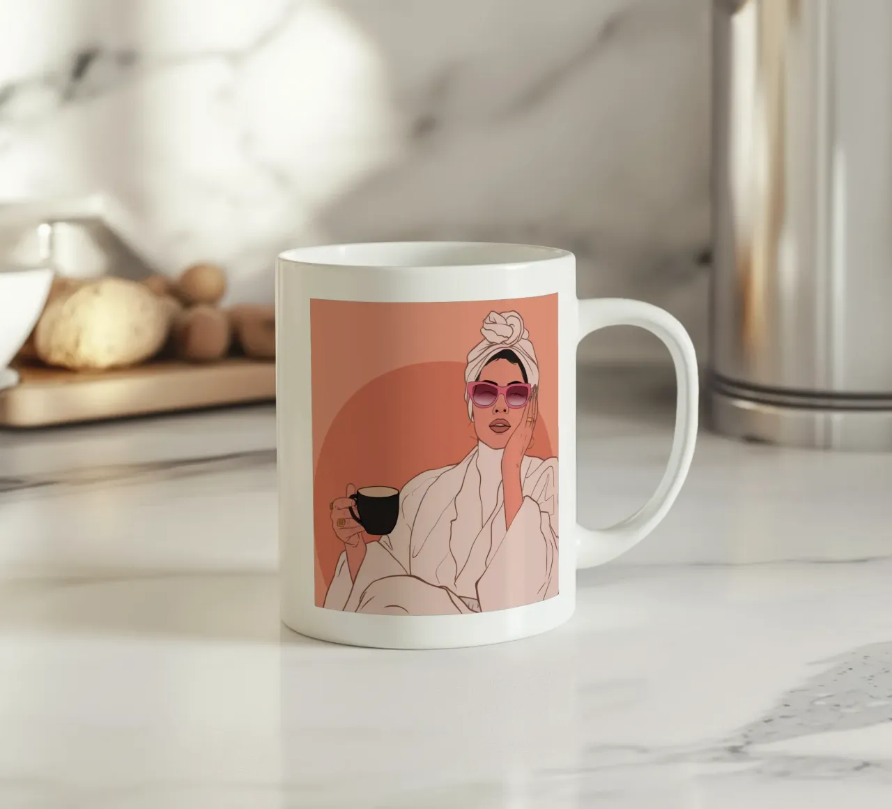 Caffè mattutino Glamour tazza in ceramica da Solar Paint