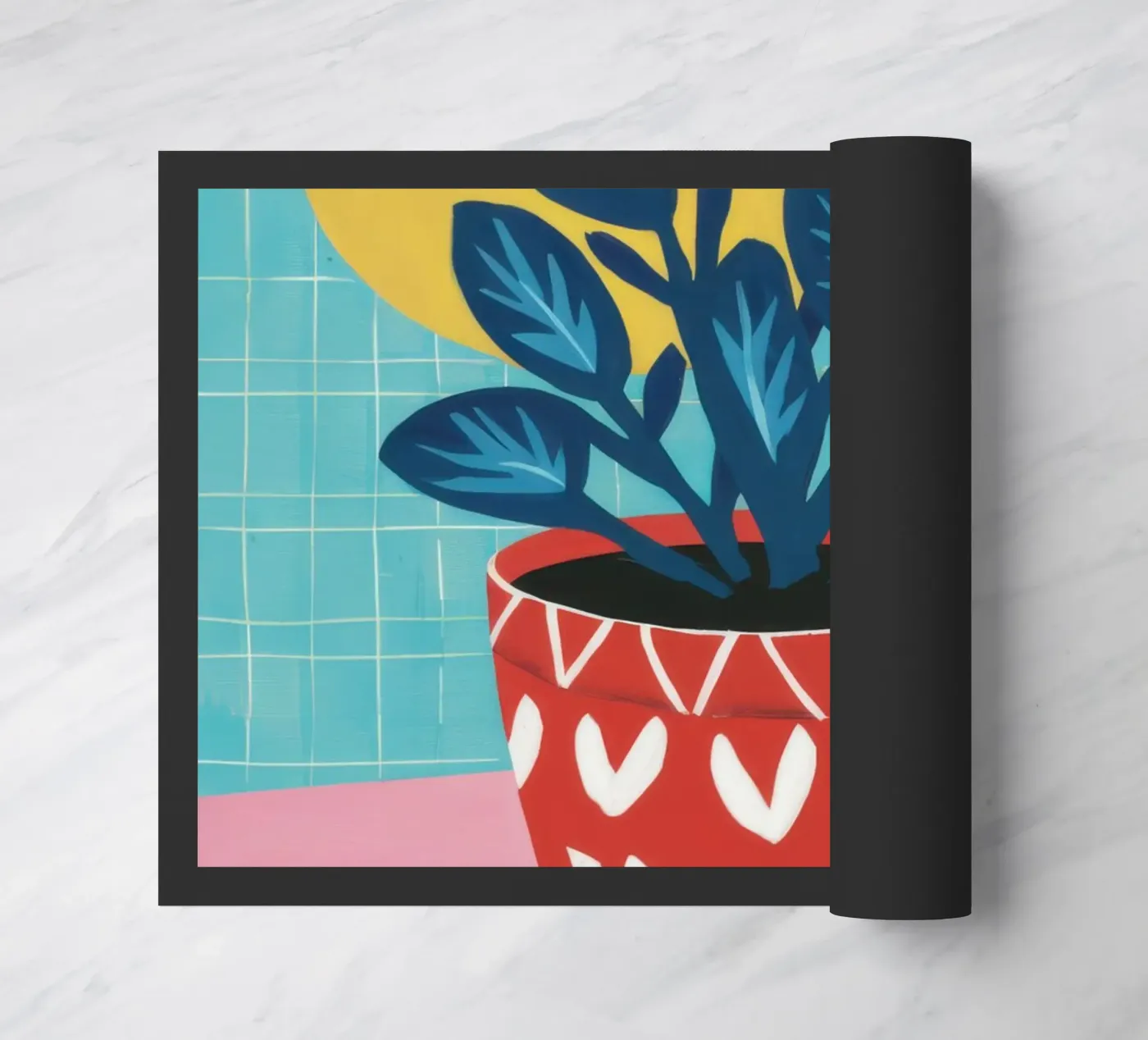 Midnight Bloom Magic doormat by Bring Haven