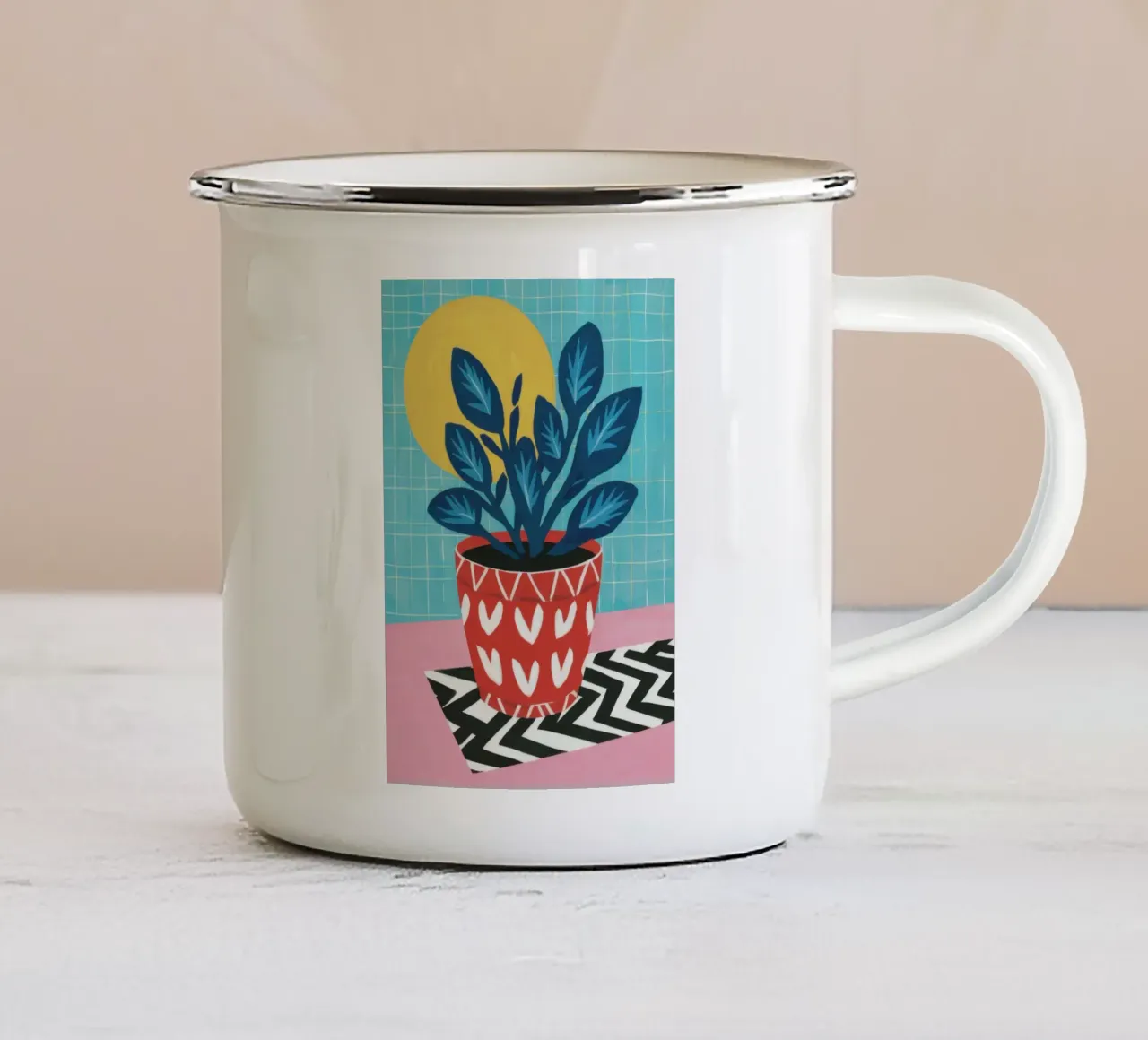 Magia del fiore di mezzanotte tazza in smalto da Bring Haven