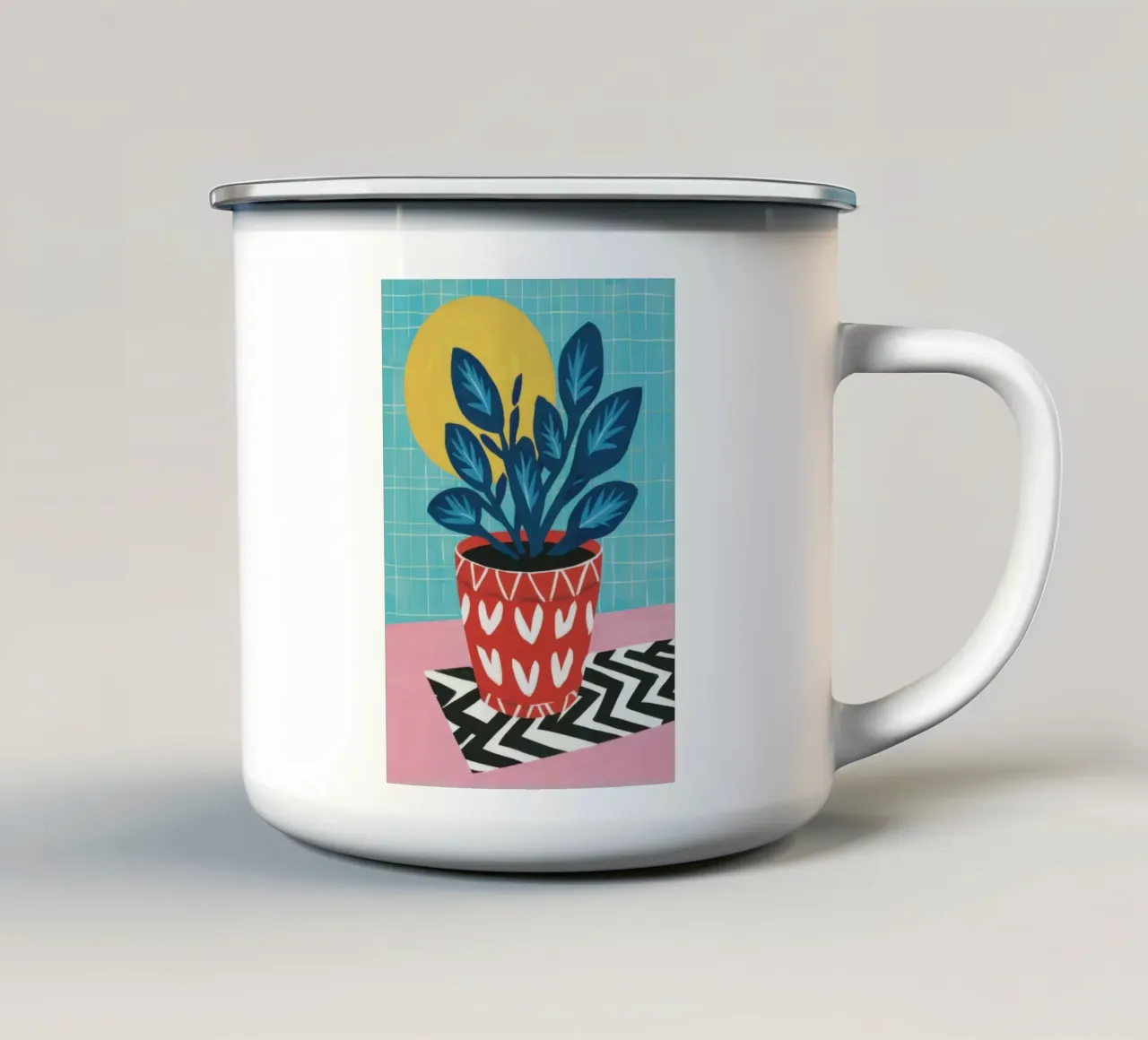 Magia del fiore di mezzanotte tazza in smalto da Bring Haven