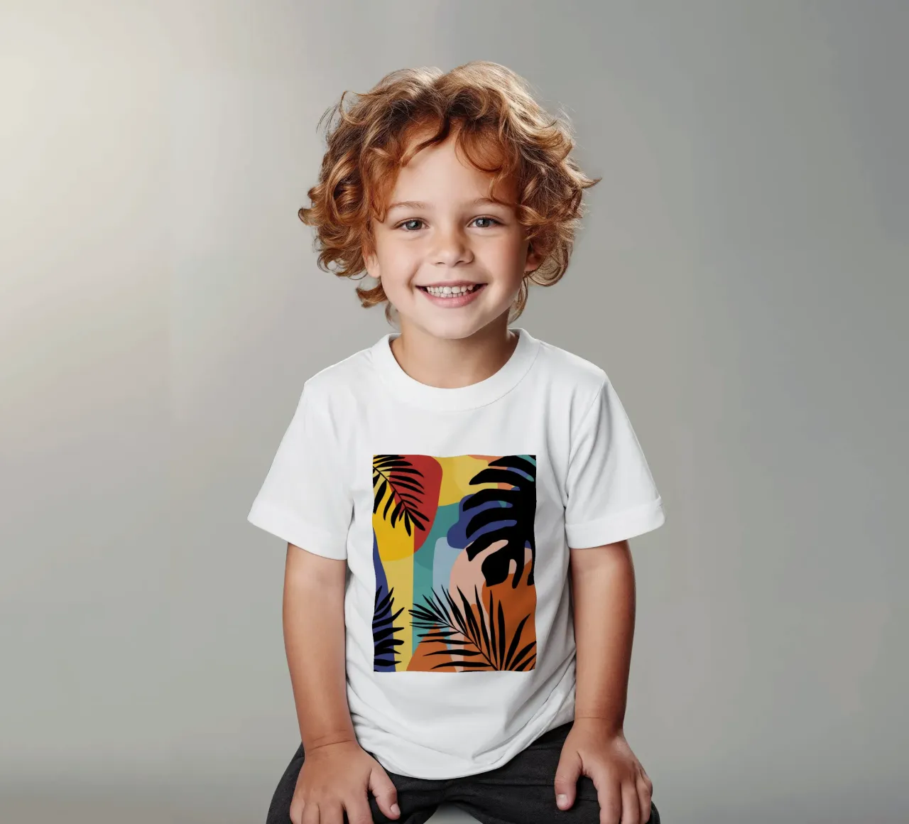 Puesta de sol Silueta selvática camiseta para niños de Frosh Pallete