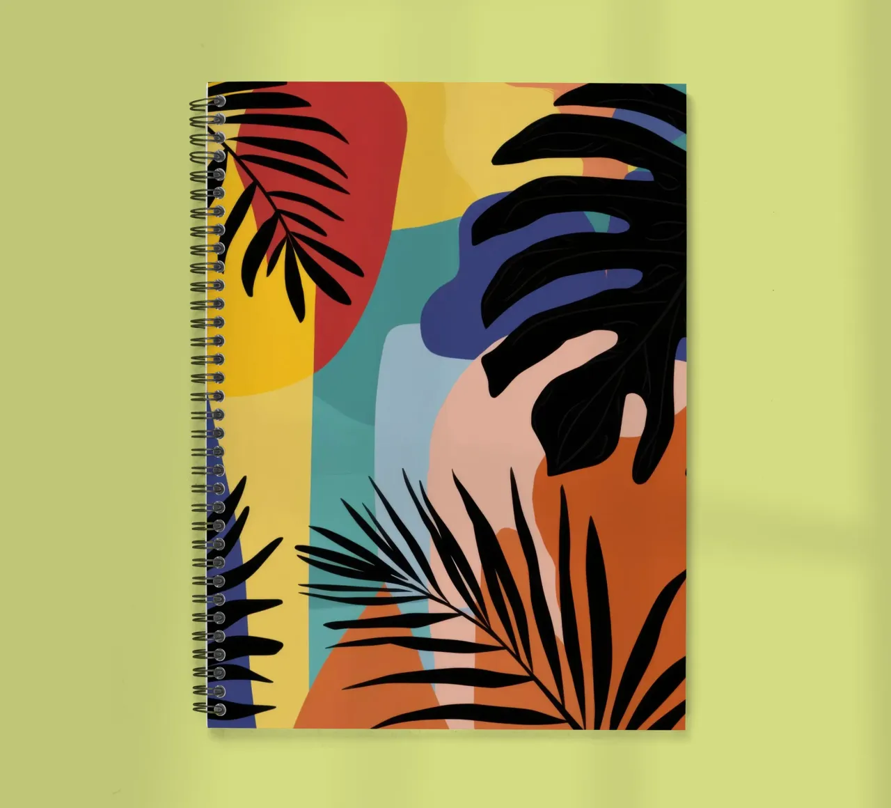 Sunset Jungle Silhouette spiral notebook by Frosh Pallete