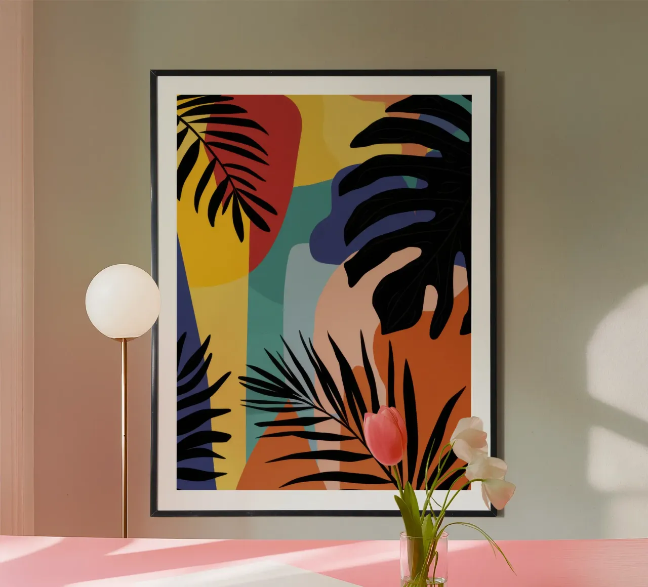Puesta de sol Silueta selvática poster de Frosh Pallete