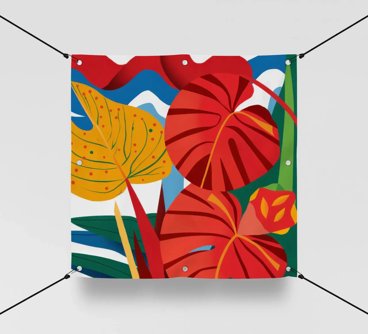 Abbraccio autunnale di fuoco telo in pvc da Solar Paint
