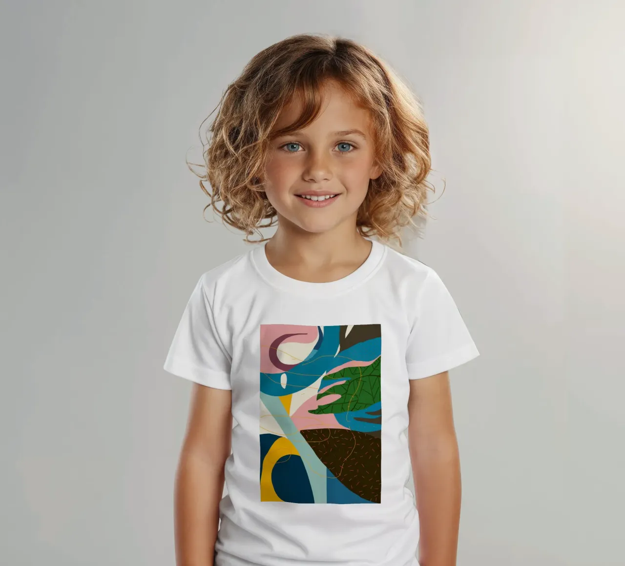 Dynamischer abstrakter Fluss Kinder T-Shirt von Bring Haven