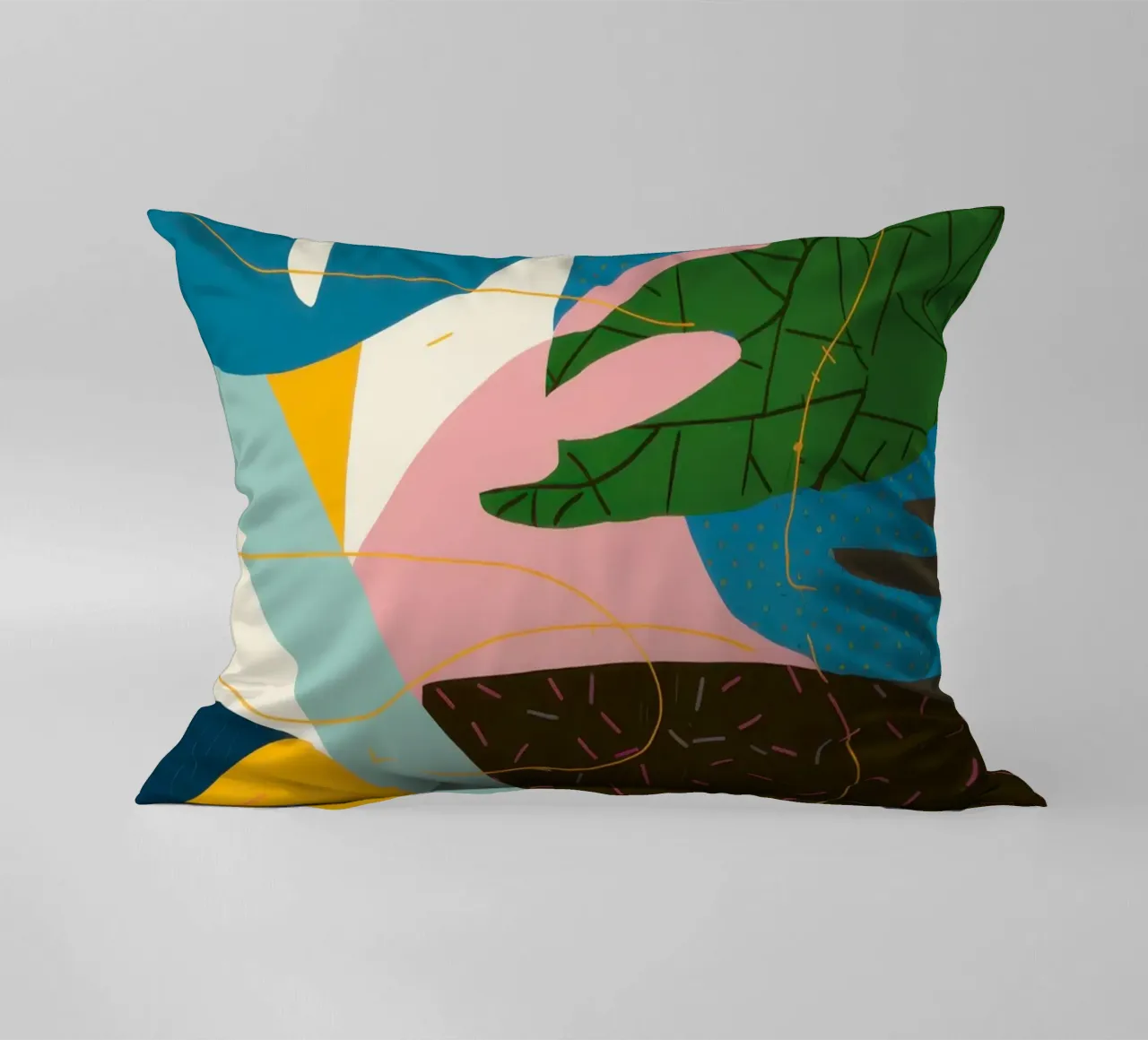 Flusso astratto dinamico cuscino da Bring Haven