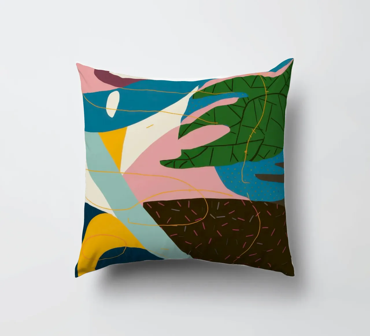 Flusso astratto dinamico cuscino da Bring Haven