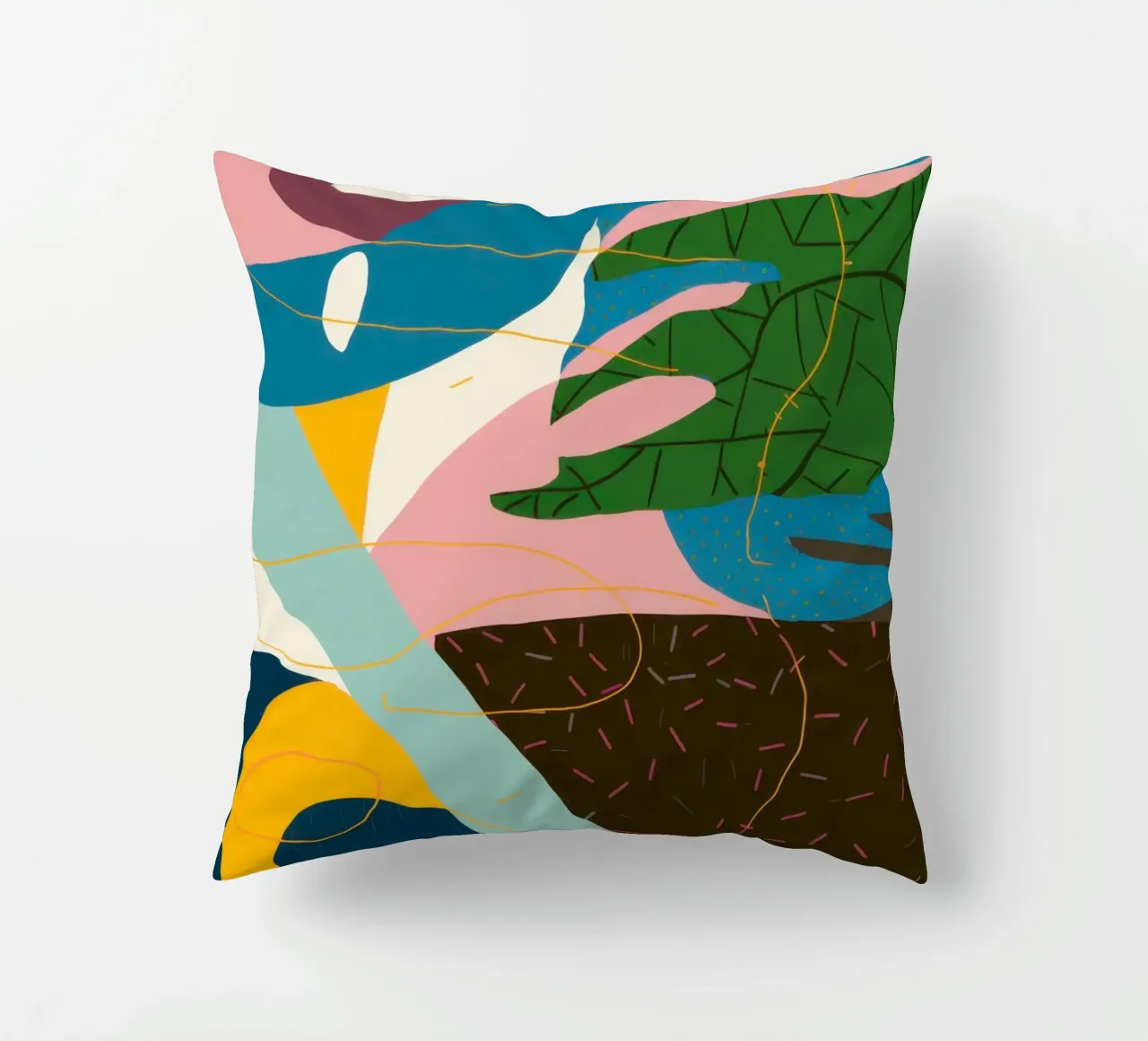 Flusso astratto dinamico cuscino da Bring Haven