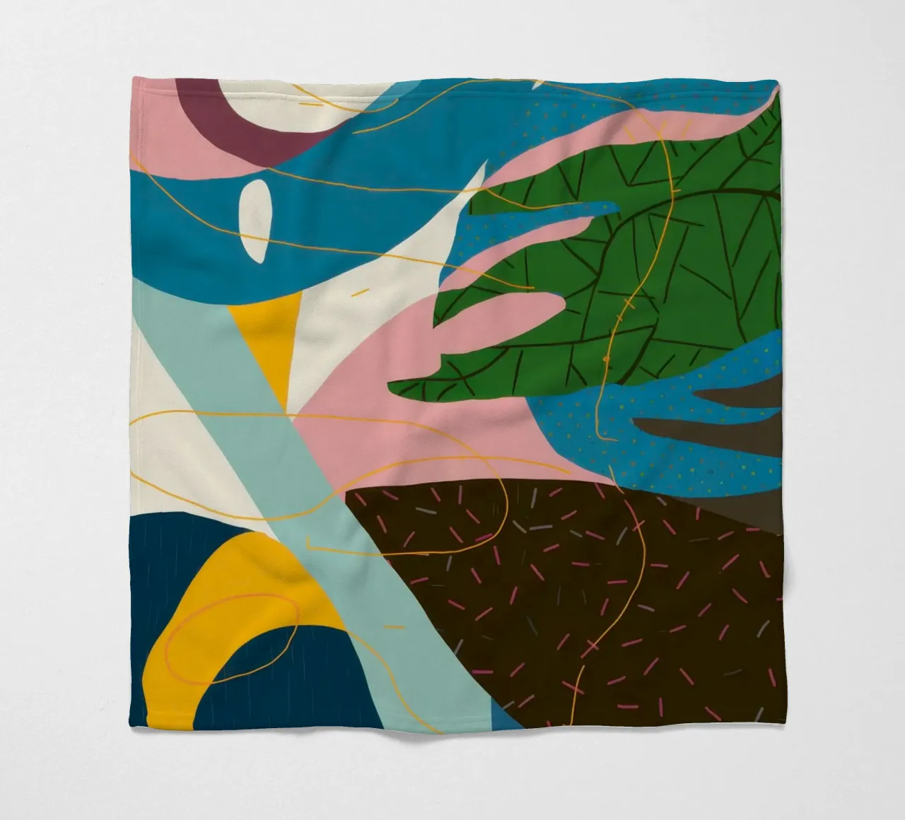 Dynamischer abstrakter Fluss Fleecedecke von Bring Haven