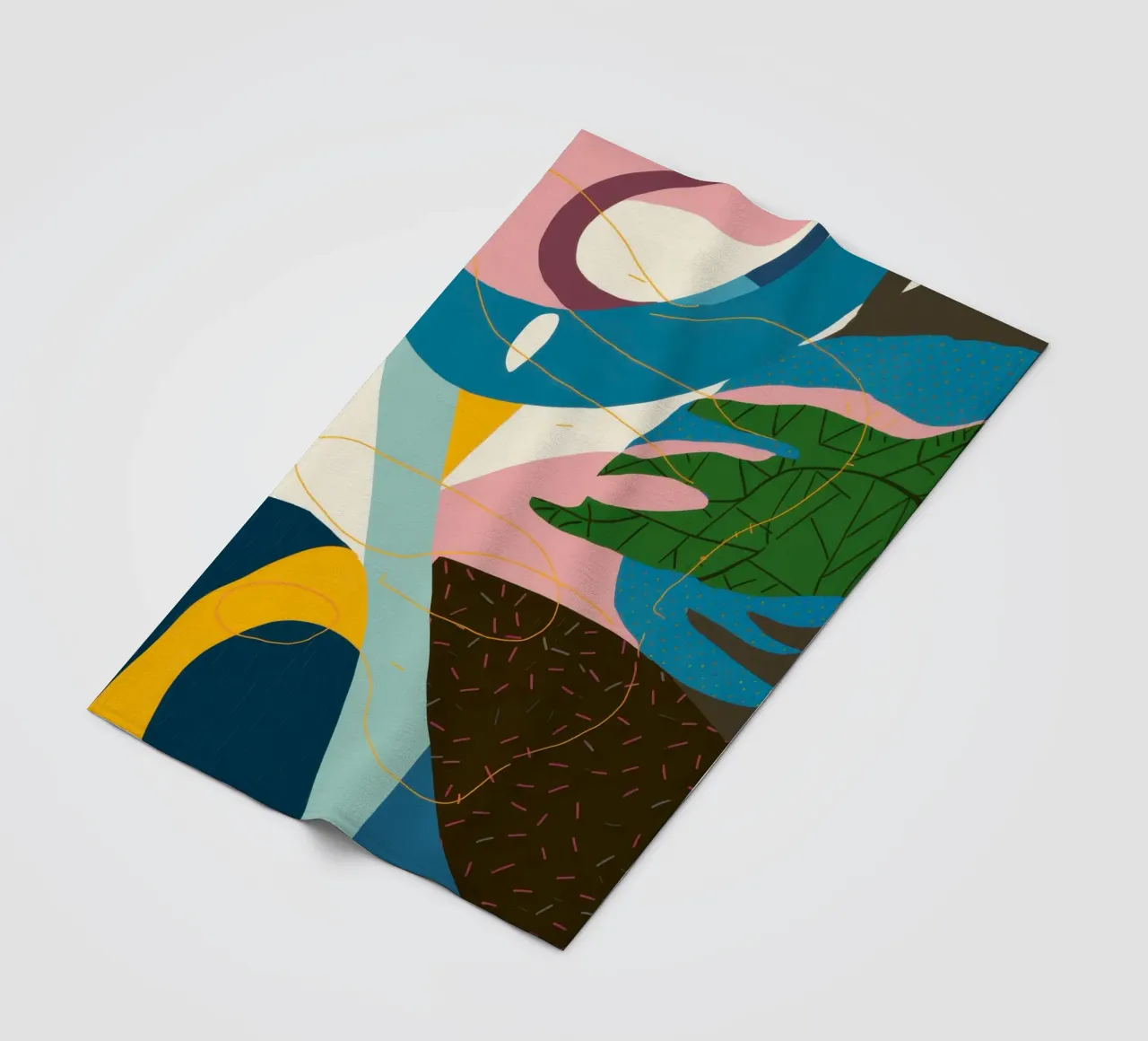 Dynamischer abstrakter Fluss Fleecedecke von Bring Haven