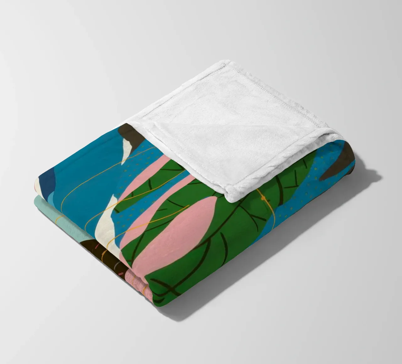 Dynamischer abstrakter Fluss Fleecedecke von Bring Haven