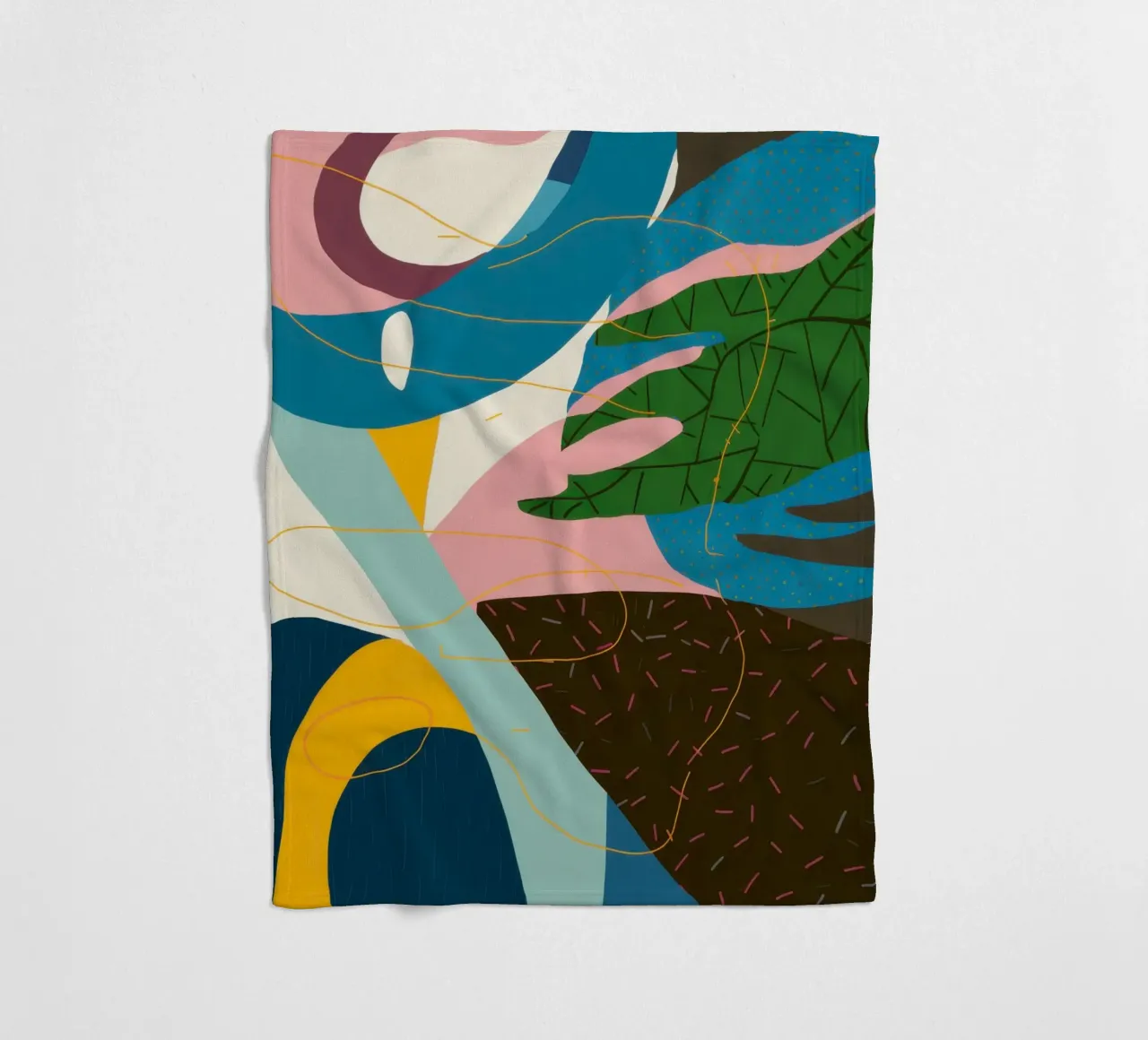 Dynamischer abstrakter Fluss Fleecedecke von Bring Haven