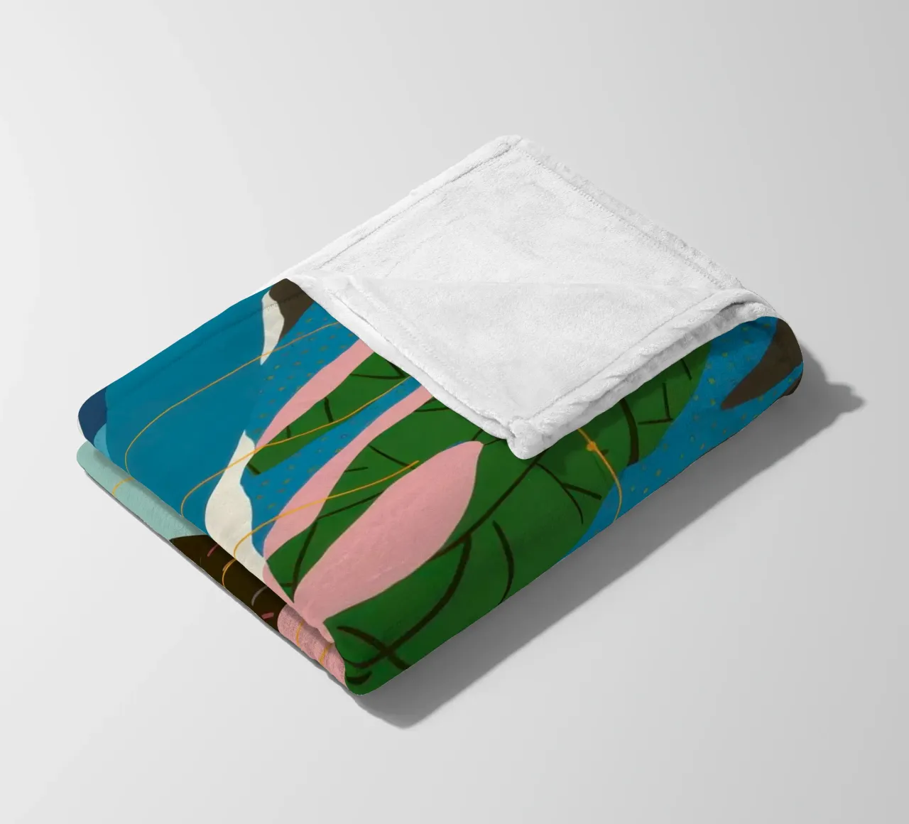 Dynamischer abstrakter Fluss Fleecedecke von Bring Haven