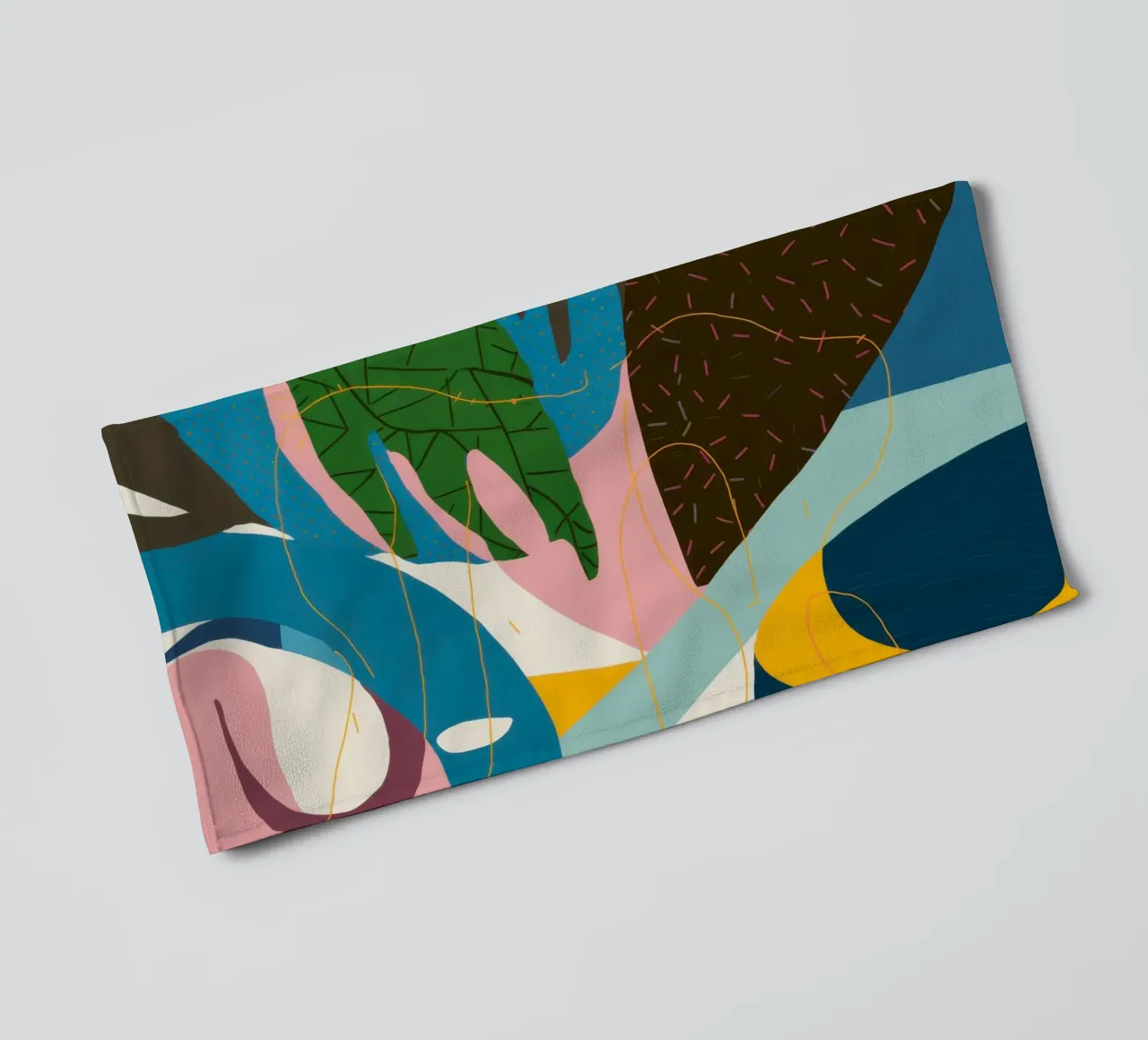 Dynamic Abstract Flow towel by Bring Haven